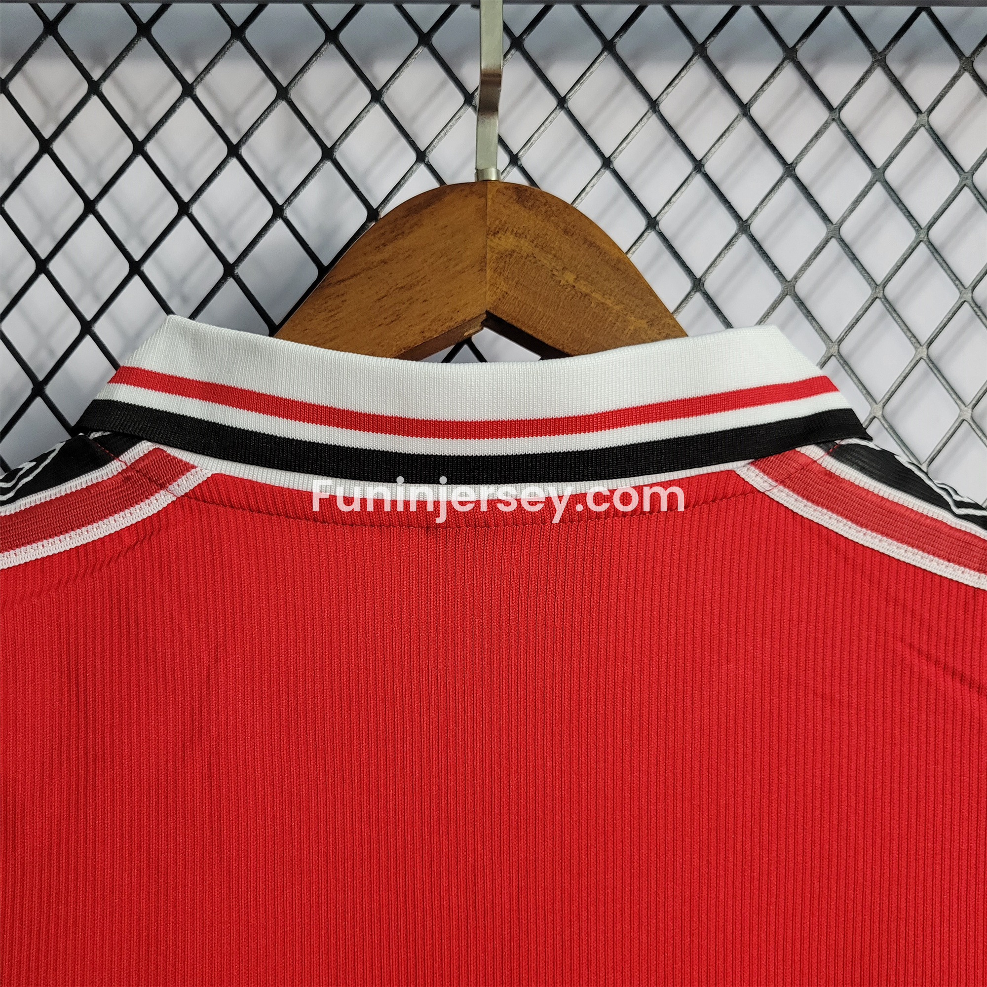 Funinjersey-Retro Manchester United 98-99 Home Jersey