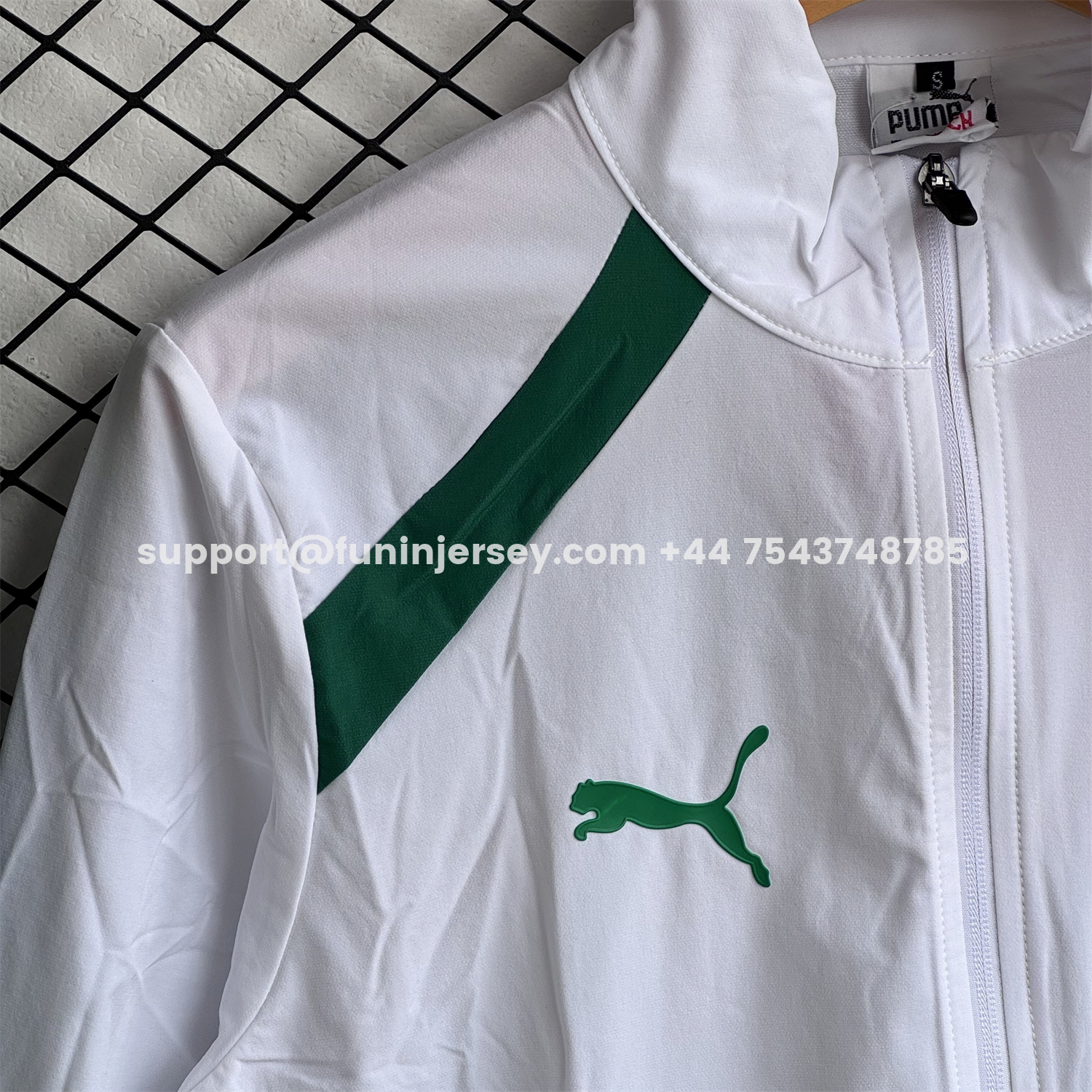 Funinjersey-Senegal 2026 Windbreaker Training Set - White Top and Green Pants