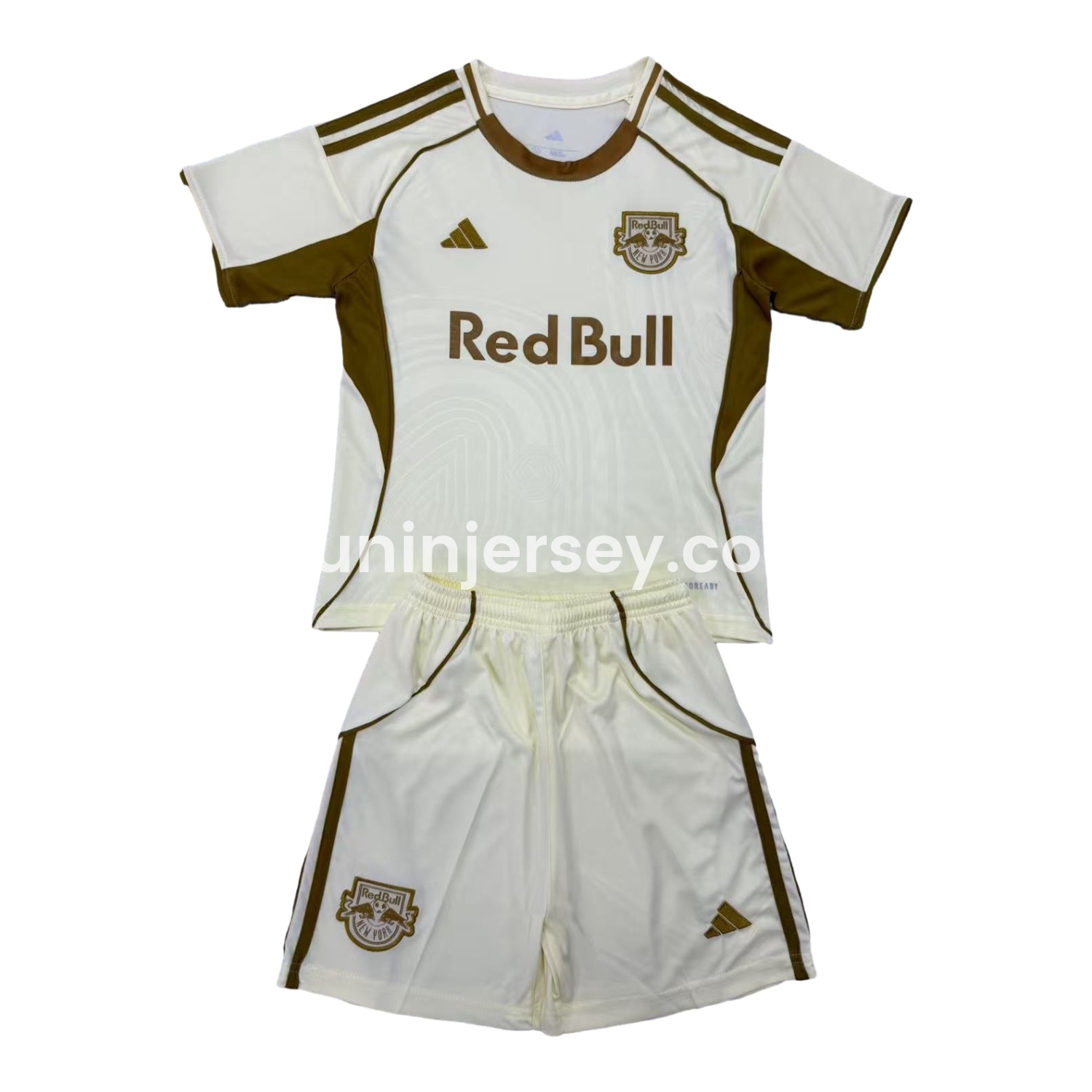 Funinjersey-New York Red Bulls 25-26 Light Yellow Pre-Match Training Men's Adult Jersey Set - Fans Version