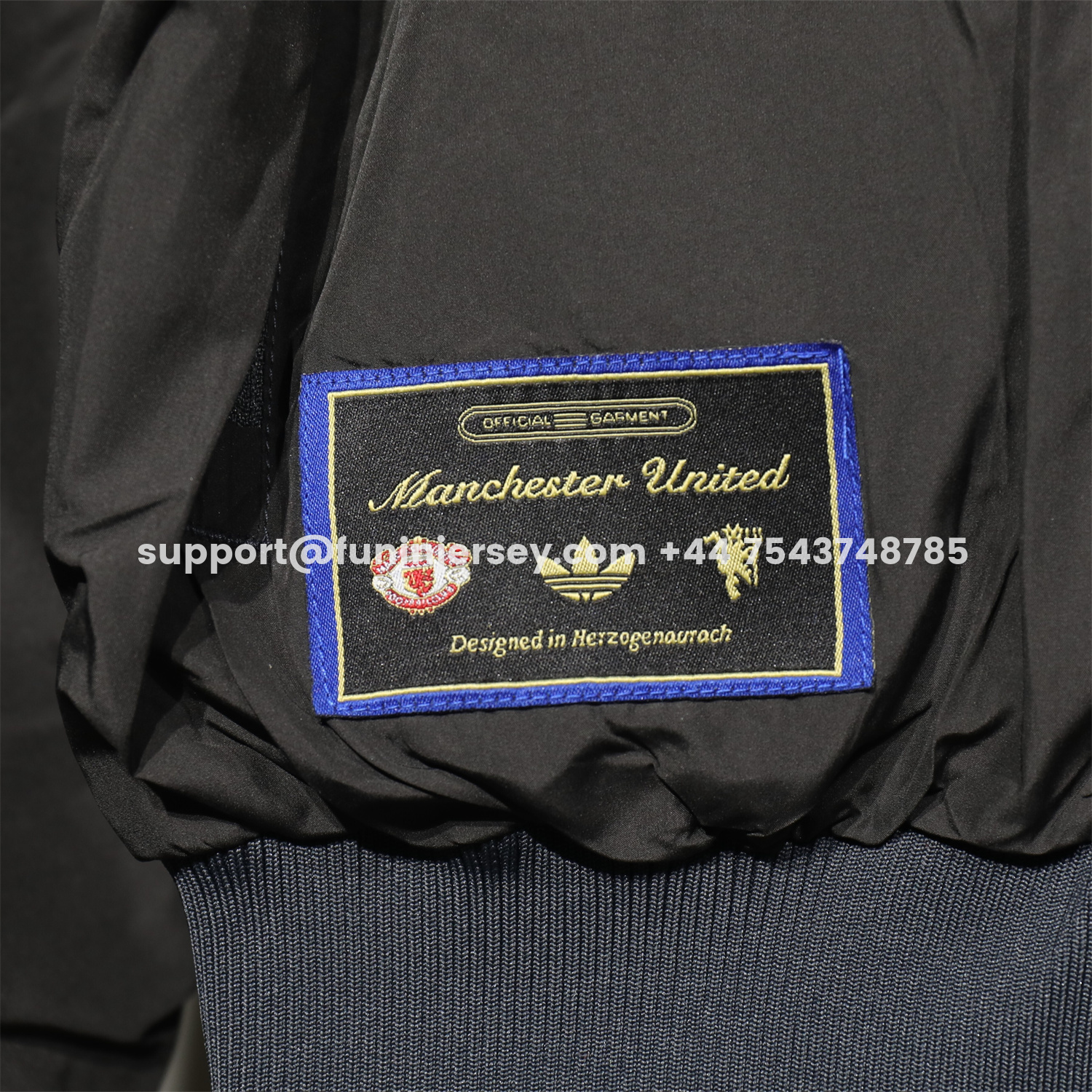 Funinjersey-Manchester United 25-26 Double Sided Reversible Windbreaker - Black & Purple