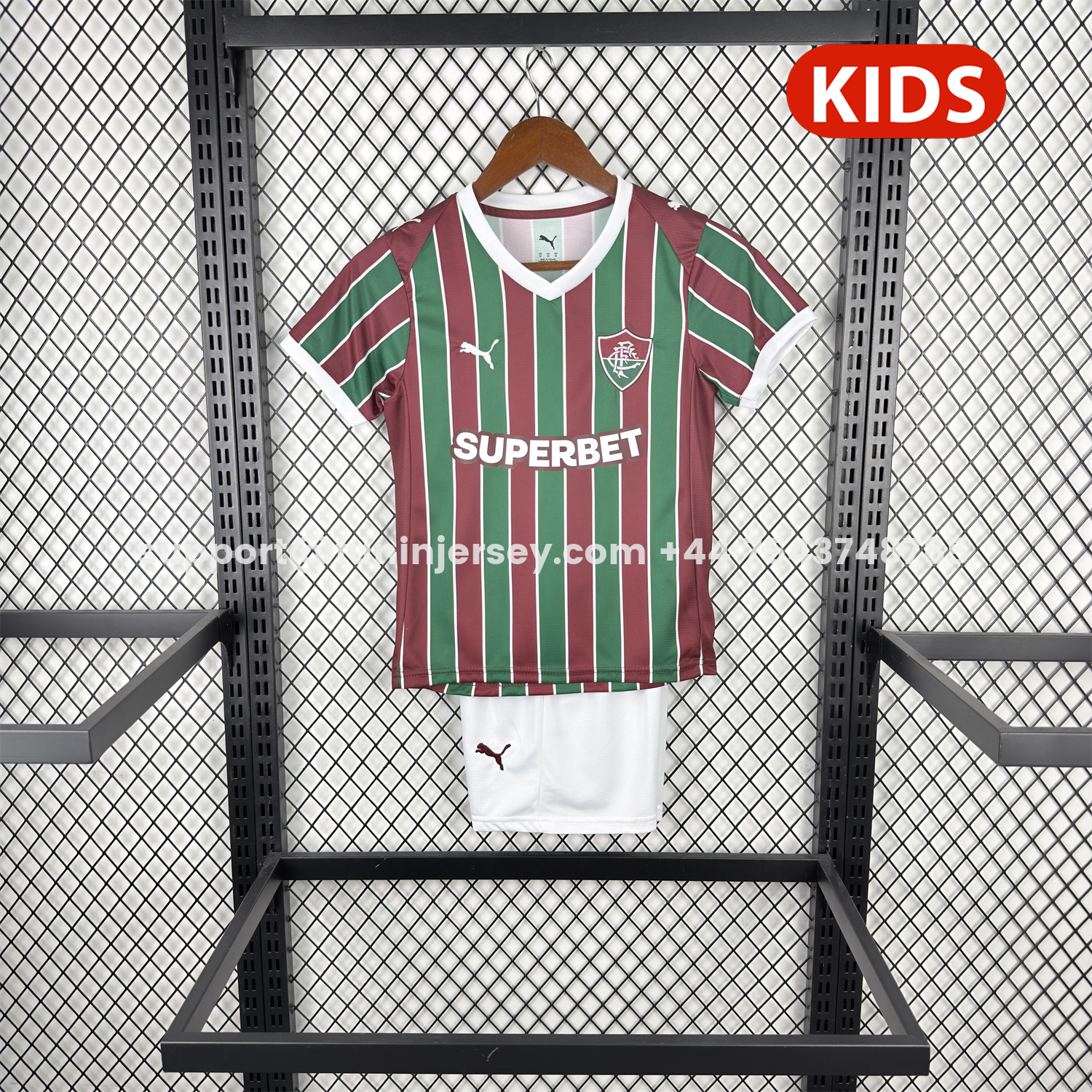 Funinjersey-Fluminense 26-27 Home Kids Kit
