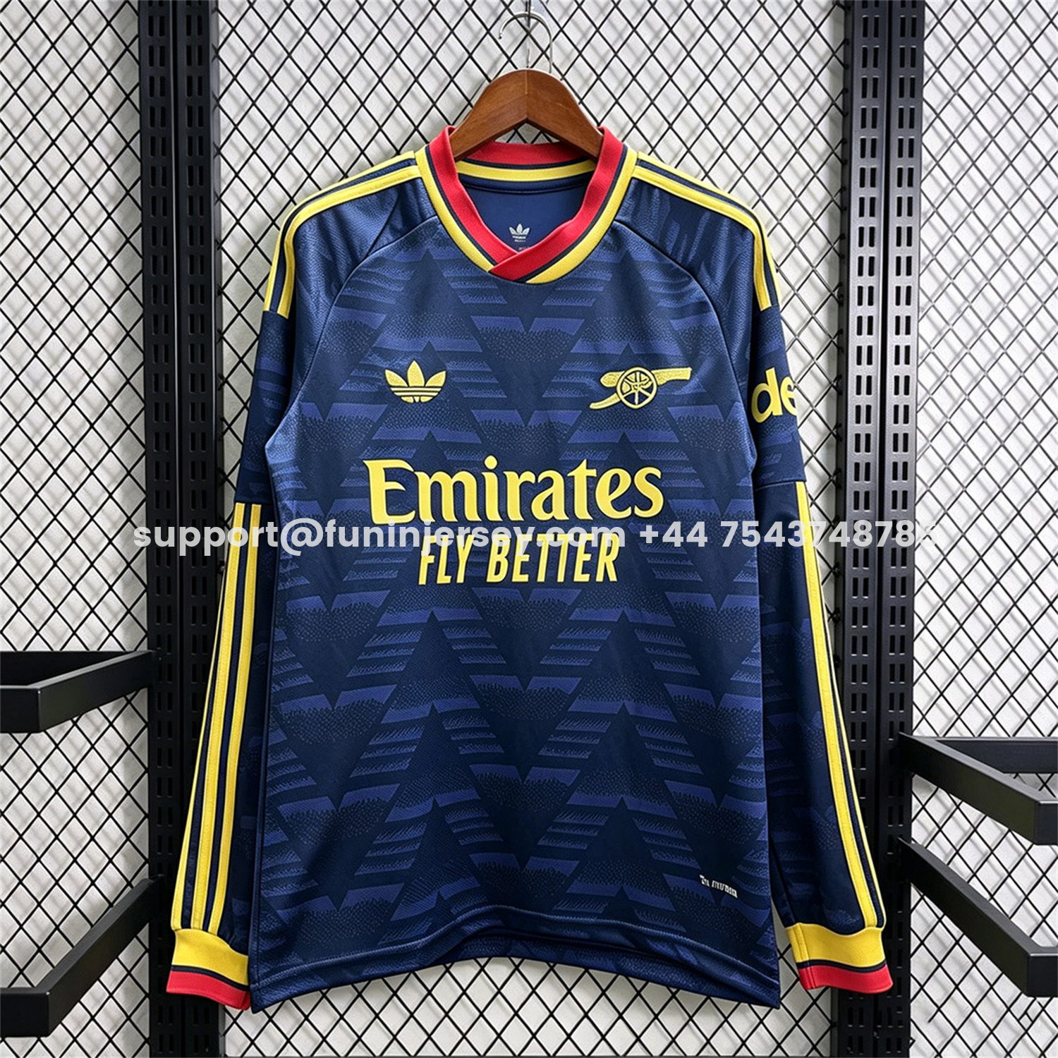 Funinjersey-Arsenal 26-27 Away Long Sleeves Jersey - Fans Version