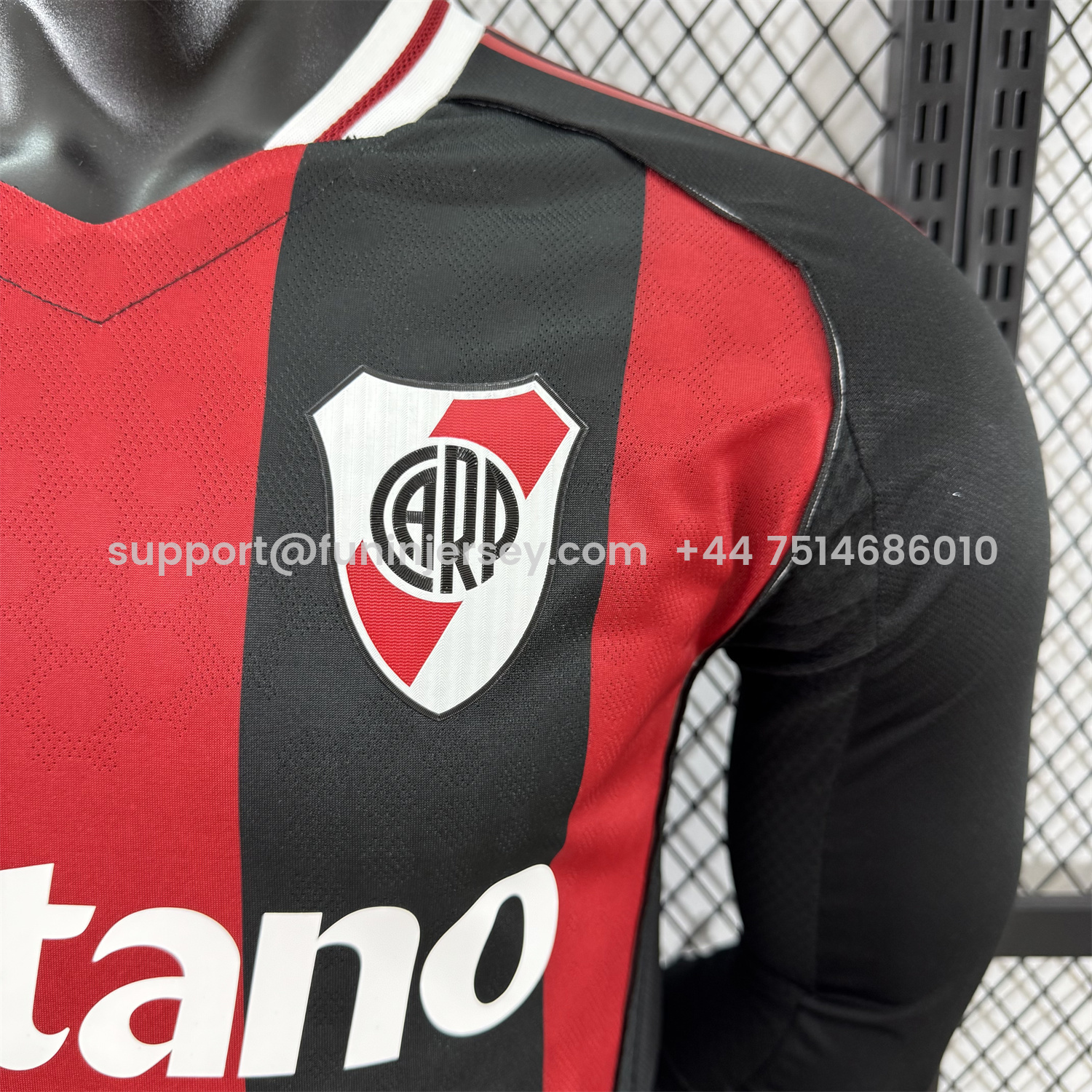 Funinjersey-River Plate 25-26 Away Long Sleeves Jersey - Player Version