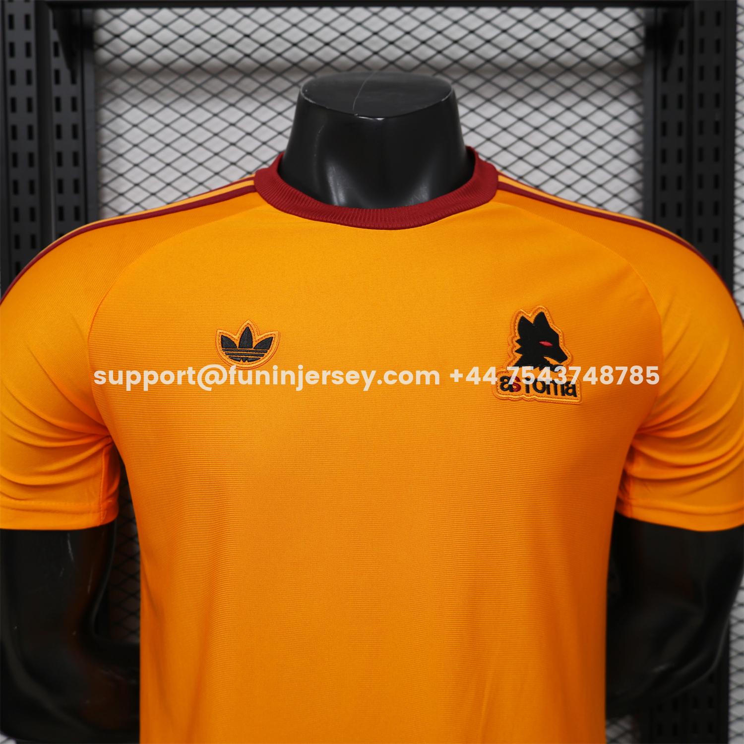 Funinjersey-AS Roma 25-26 Retro Casual Style Orange Special Jersey - Player Version