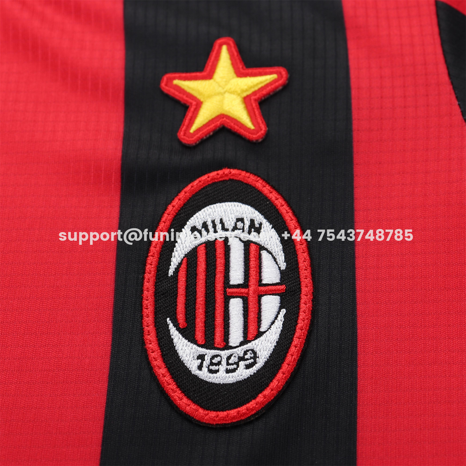 Funinjersey-Retro AC Milan 1997-98 Home Kids Kit
