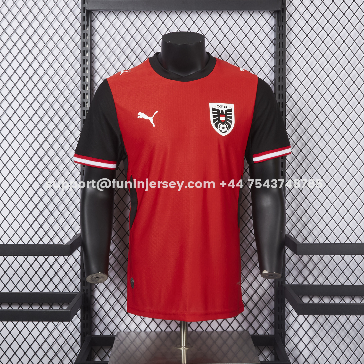 Funinjersey-Austria 2026 Home Red Jersey - Player Version