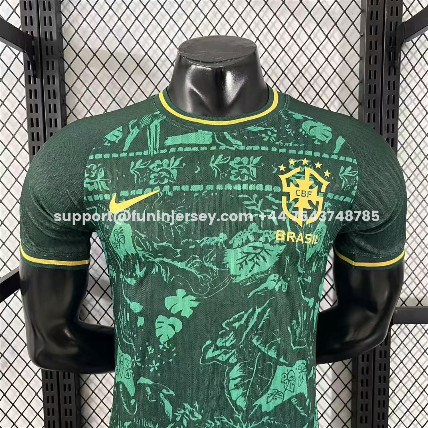 Funinjersey-Brazil 25-26 Green Leaves Jersey - Player Version