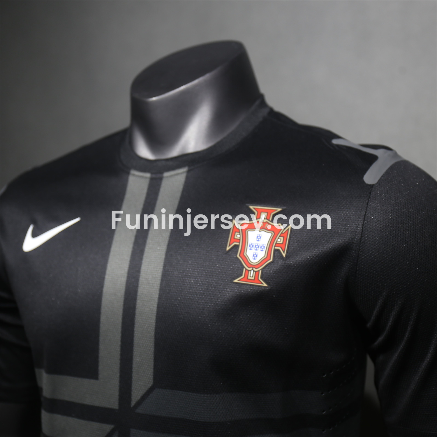 Funinjersey-Retro Portugal 2013 Away Long Sleeves Jersey - Player Version