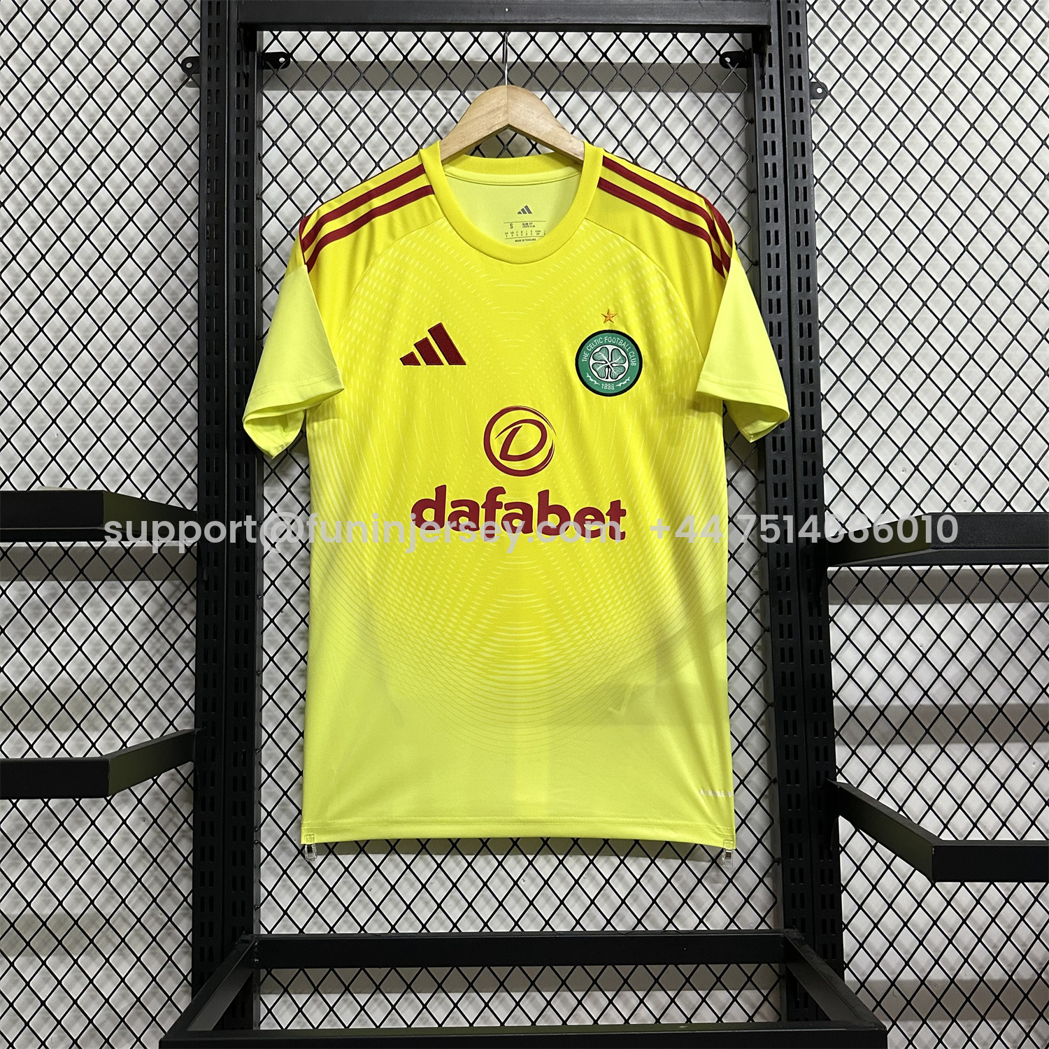 Funinjersey-Celtic 25-26 Light Yellow Goalkeeper Jersey - Fans Version
