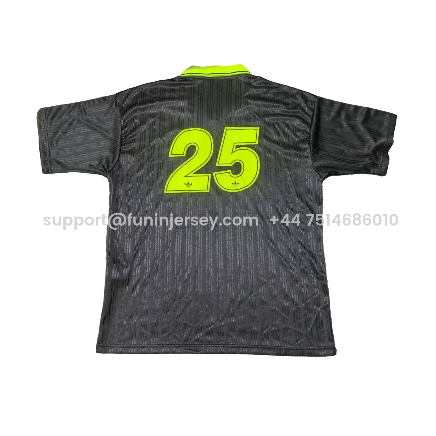 Funinjersey-Bohemian 25-26 Oasis Originals Tour Black And Green Jersey With Number 25 - Fans Version