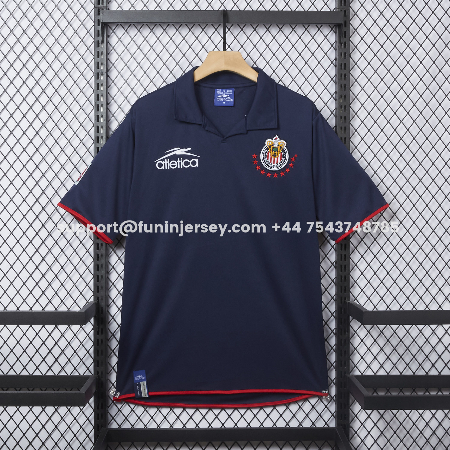 Funinjersey-Retro Chivas de Guadalajara 2003-04 Away Deep Blue Jersey