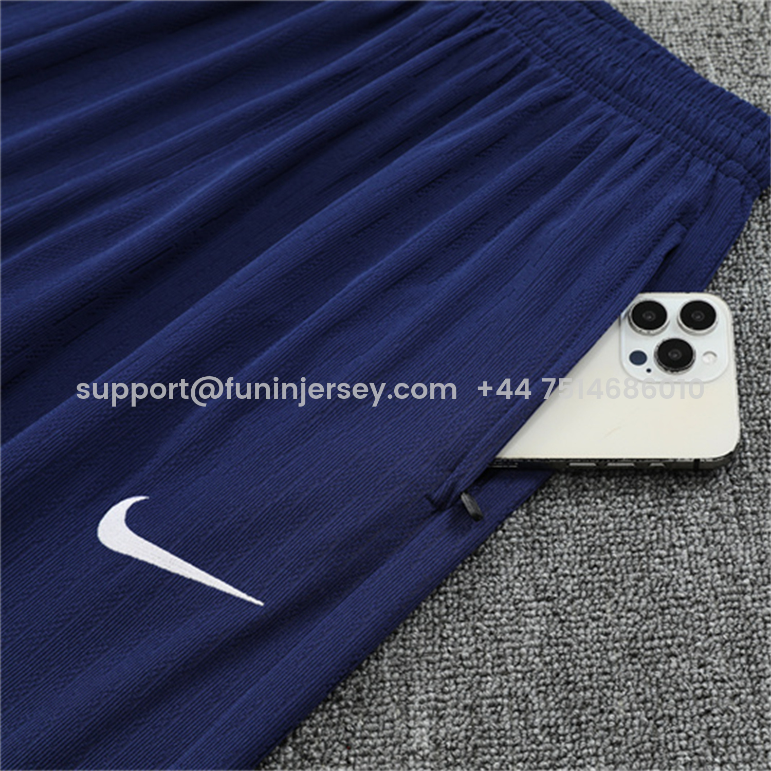 Funinjersey-Brazil 25-26 Long Sleeve Training Set - Colorful Camouflage Top & Royal Blue Pants