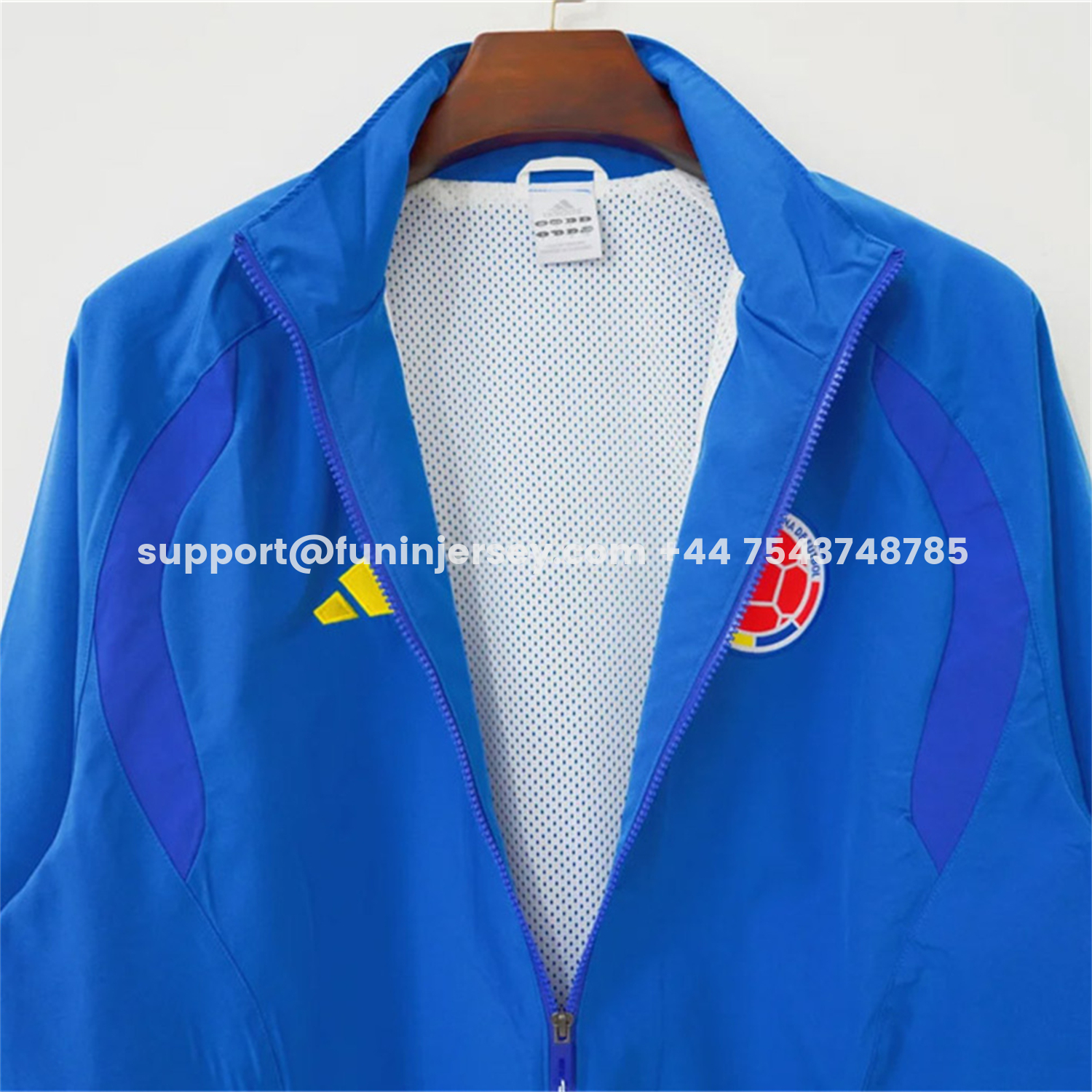 Funinjersey-Colombia 2026 Blue Windbreaker Jacket