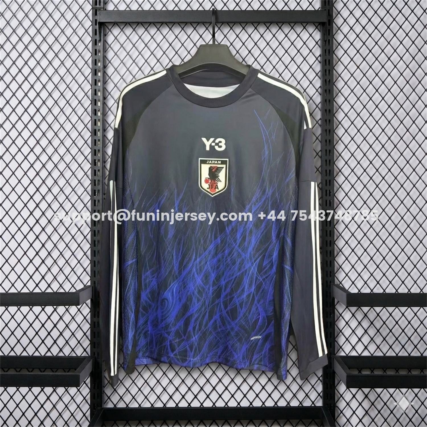 Funinjersey-Retro Japan 2024 Y3 Home Long Sleeves Jersey - Fans Version