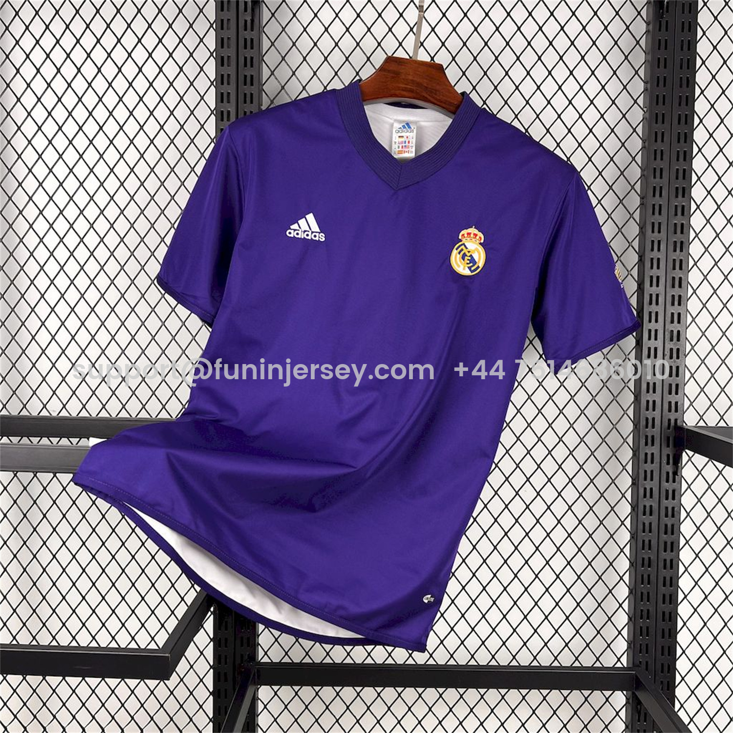 Funinjersey-Retro Real Madrid 2002-03 Reversible Double-sided Centenary Third Unsponsored Jersey