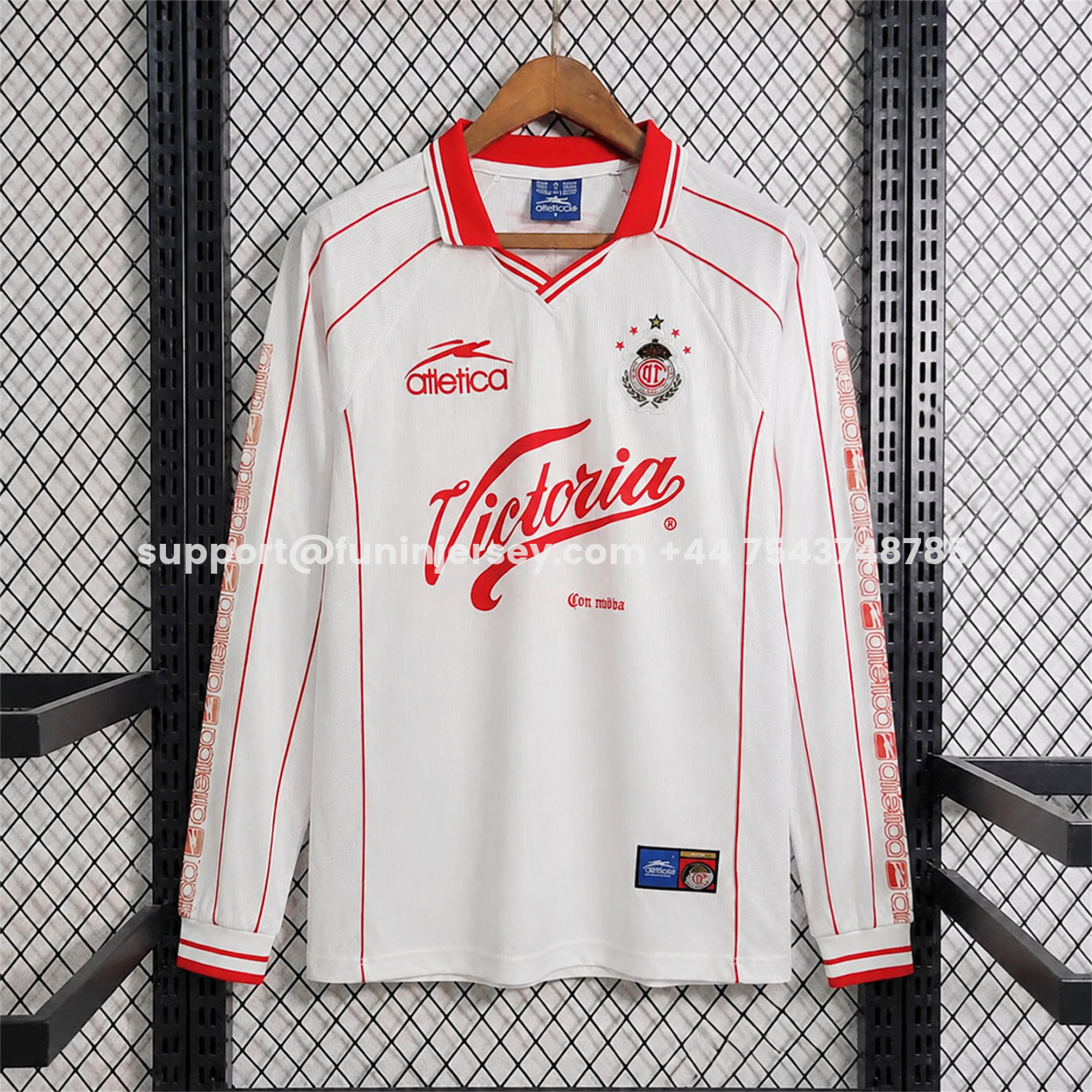 Funinjersey-Retro Toluca 1999-00 Away Long Sleeves Jersey