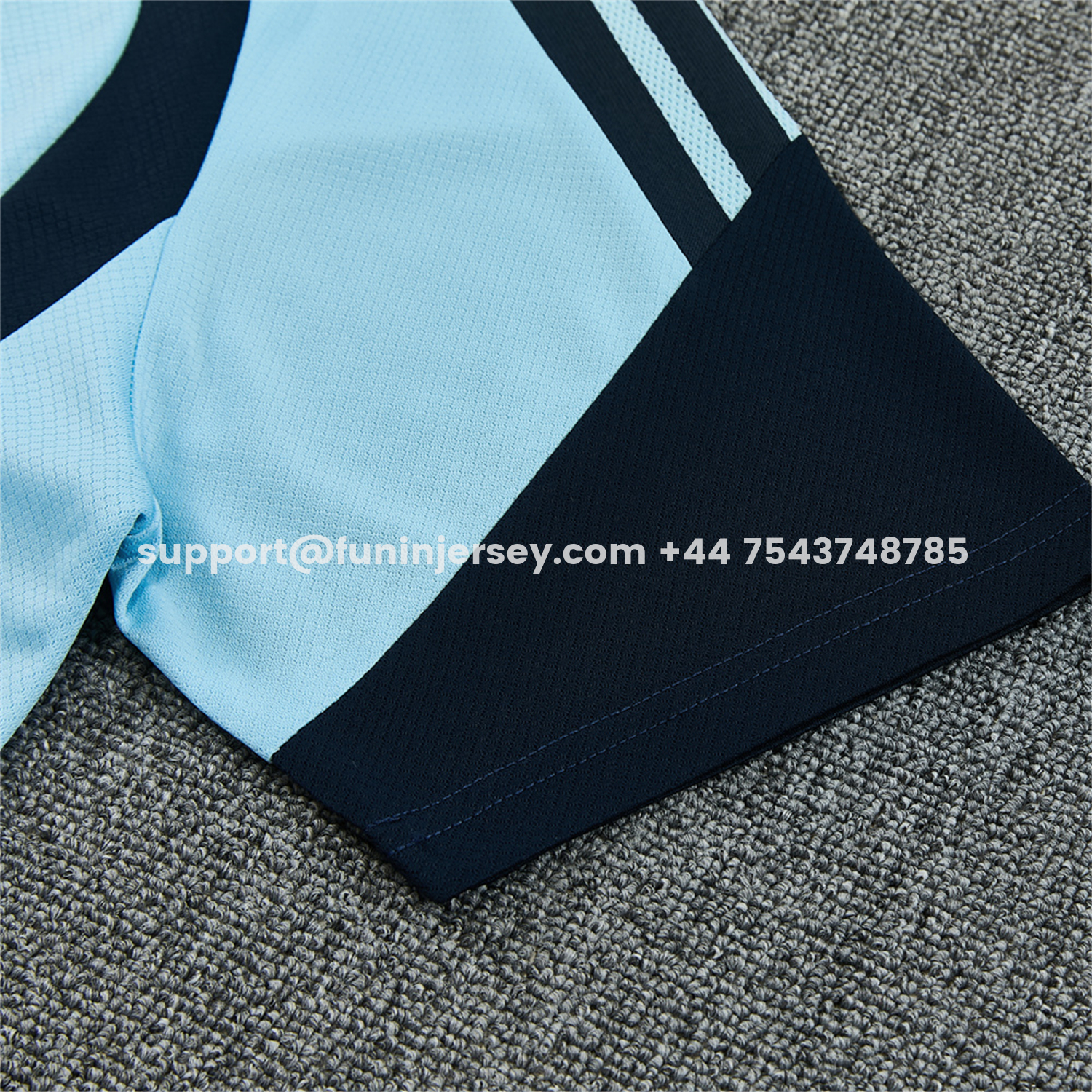Funinjersey-Argentina 2026 Short-Sleeve Training Set - Light Blue Top & Dark Blue Pants