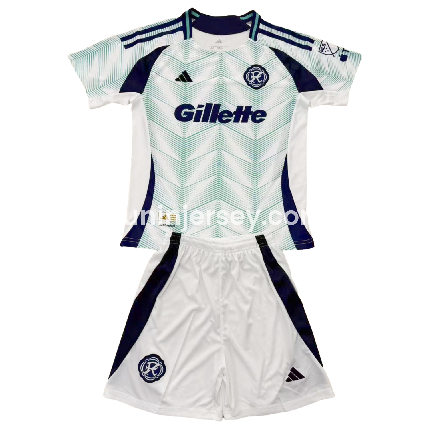 Funinjersey-New England Revolution 2025 Away Kids Kit