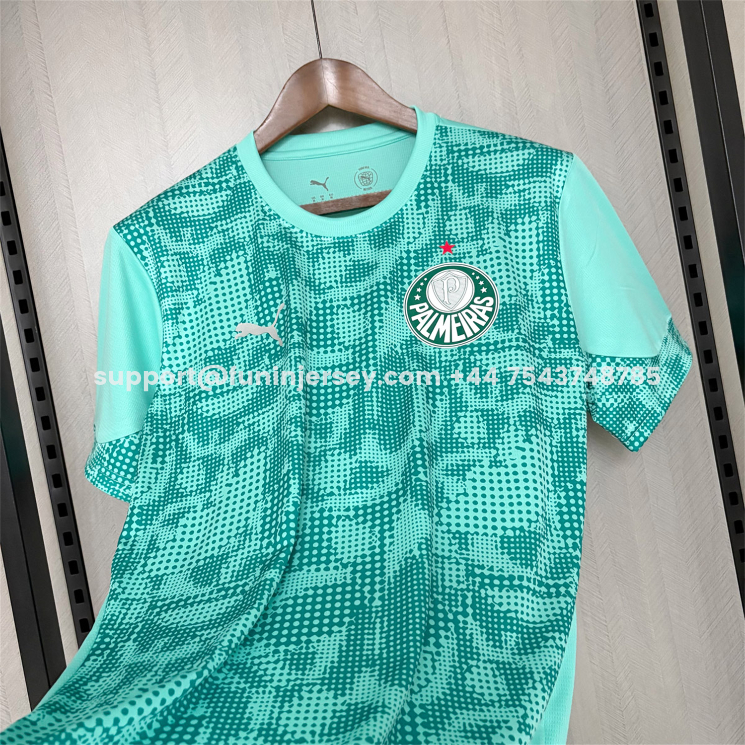 Funinjersey-Palmeiras 26-27 Mint Green Training Jersey - Fans Version