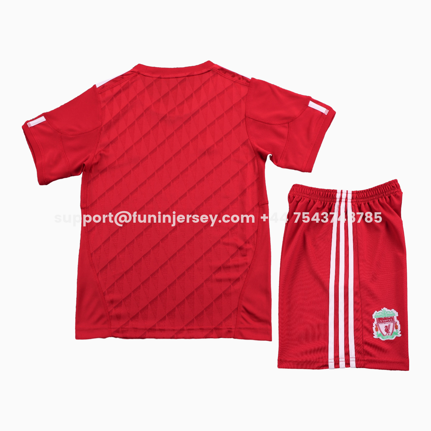 Funinjersey-Retro Liver.pool 2010-11 Home Kids Kit