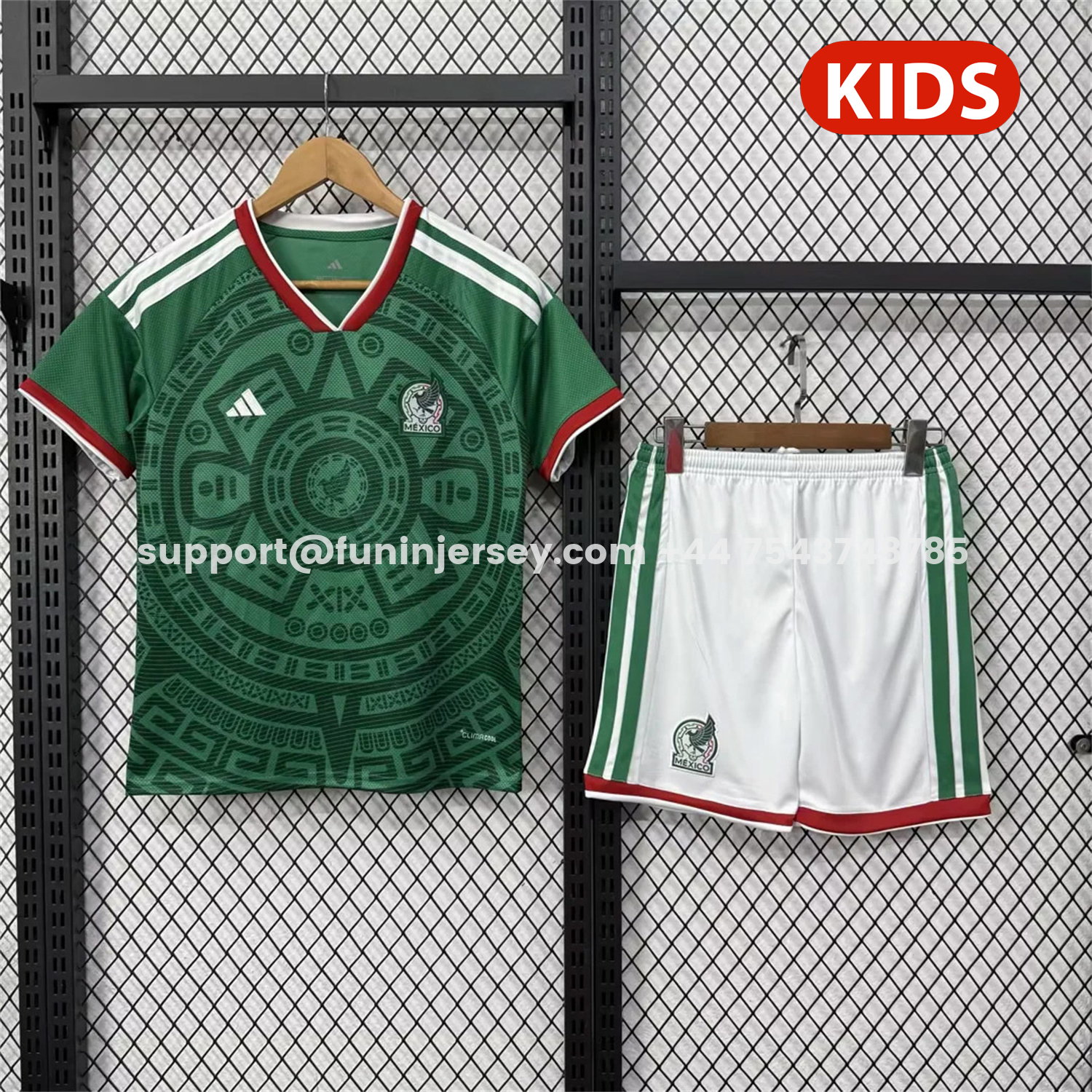 Funinjersey-Mexico 2026 Home Kids Kit