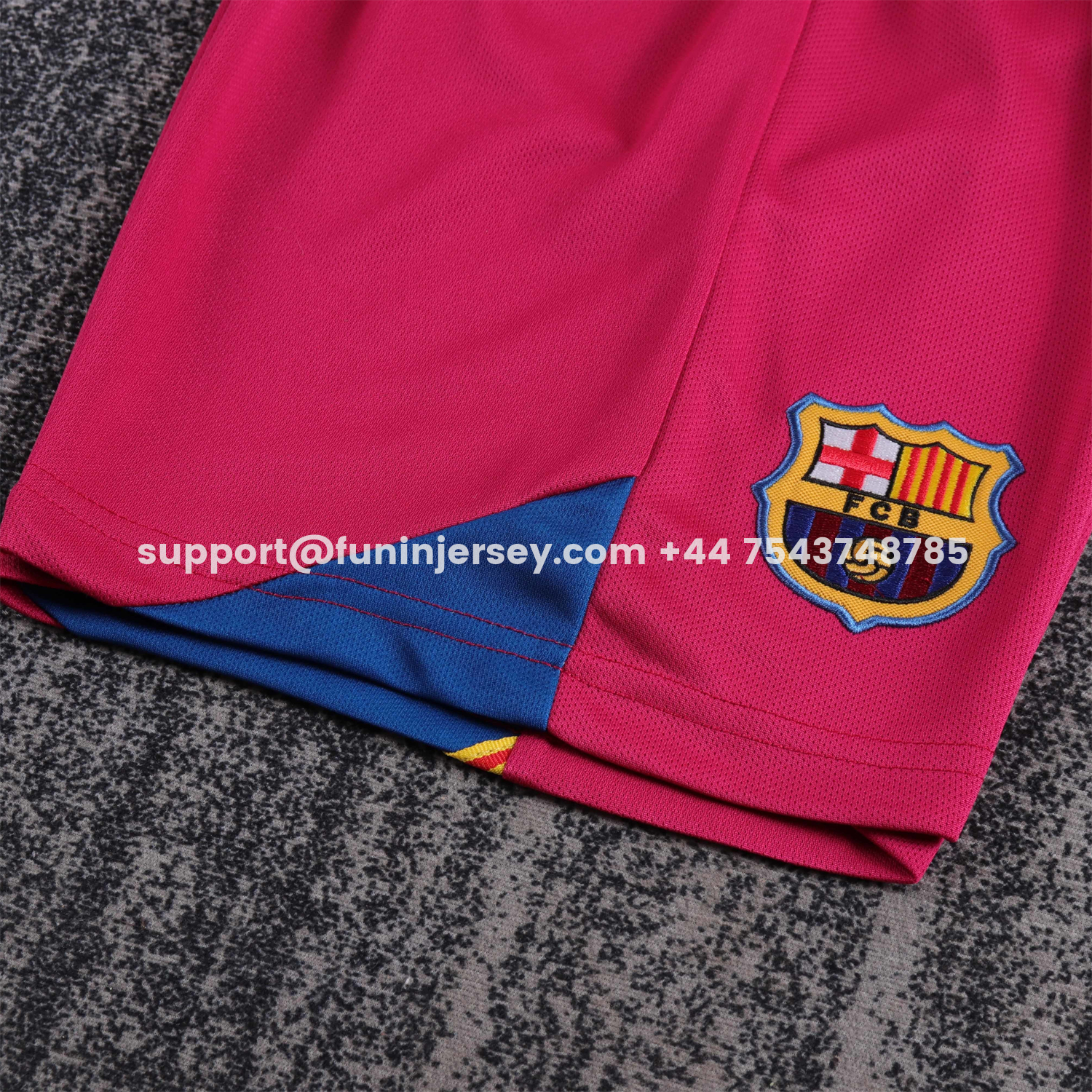 Funinjersey-Retro Barcelona 2005-06 Home Stadium Kids Kit - Champions League Version