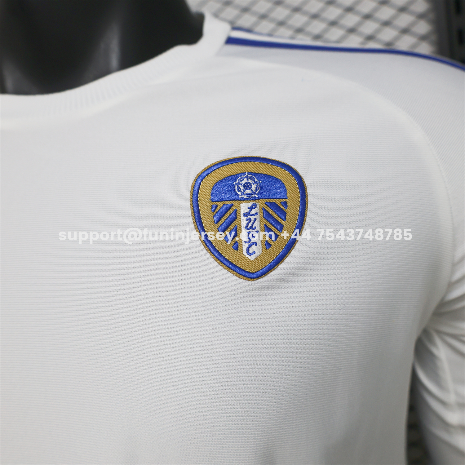 Funinjersey-Leeds United 25-26 Icon Travel Special White Long Sleeves Jersey - Player Version