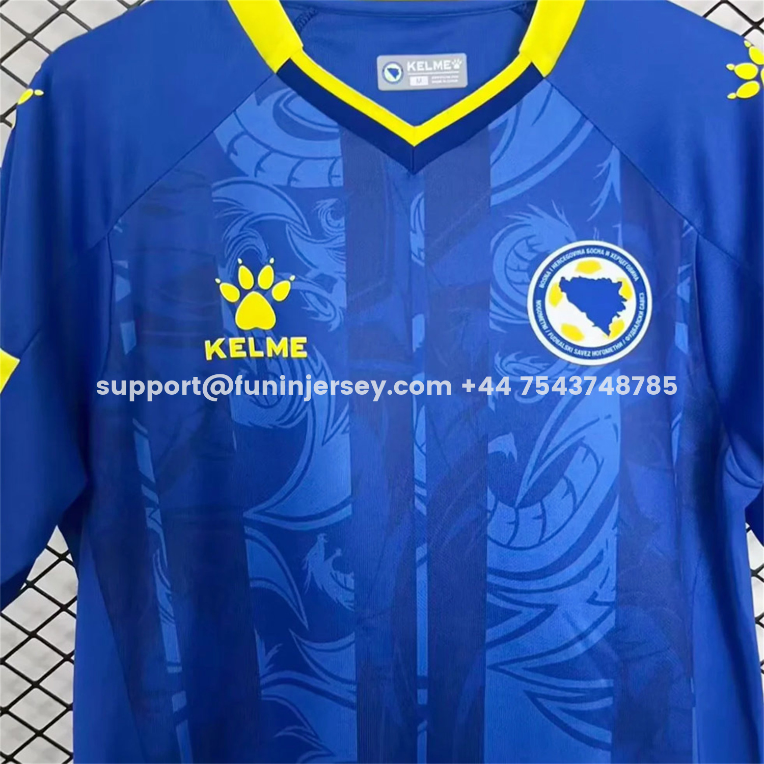Funinjersey-Bosnia and Herzegovina 2025 Home Jersey - Fans Version