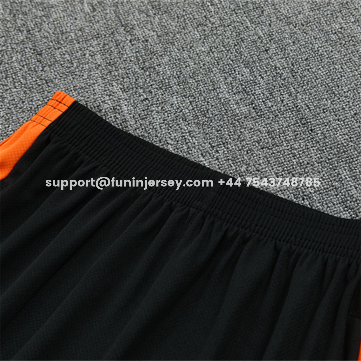 Funinjersey-Netherlands 2026 Kids Short-Sleeve Training Set - Orange Top & Black With Orange Accents Pants