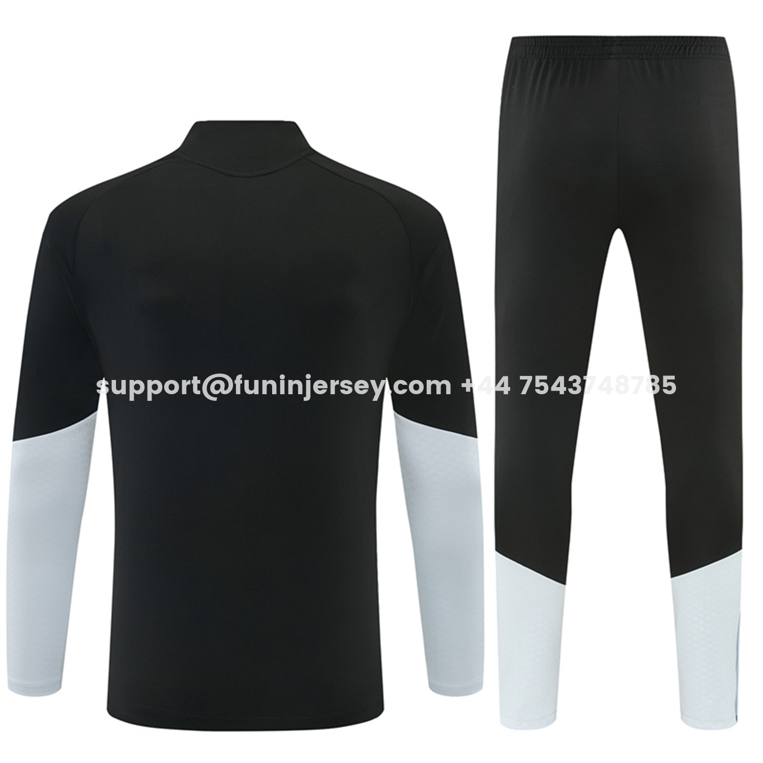 Funinjersey-Spain 2026 Long Sleeve Training Set - Black Top & Black Pants