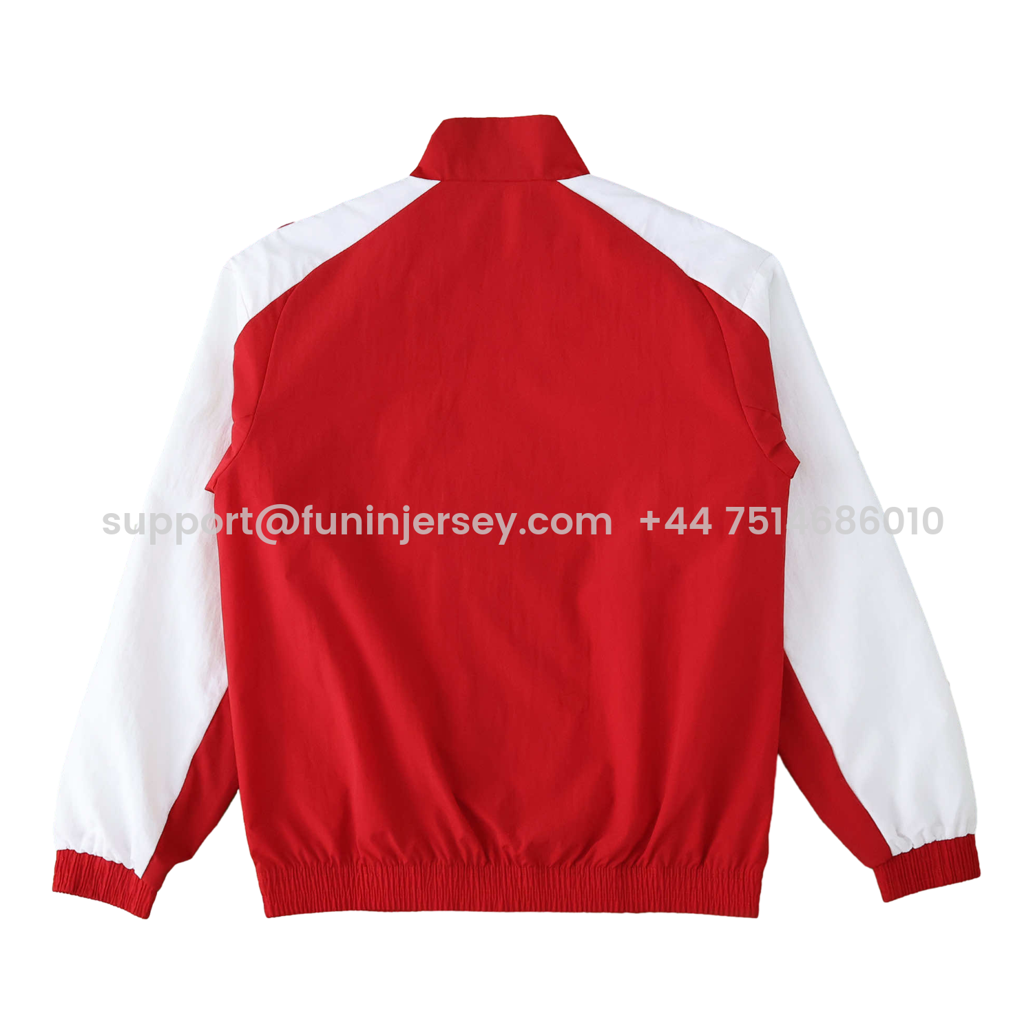 Funinjersey-Arsenal 25-26 Throwback Windbreaker Jacket - Red