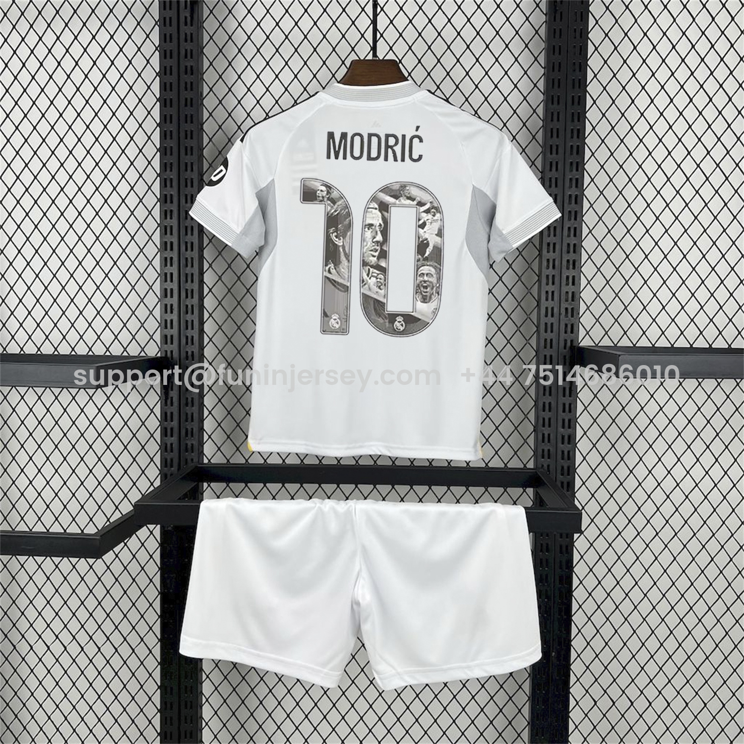 Funinjersey-Real Madrid 25-26 Home Modrić Limited Edition Kids Kit - Fans Version