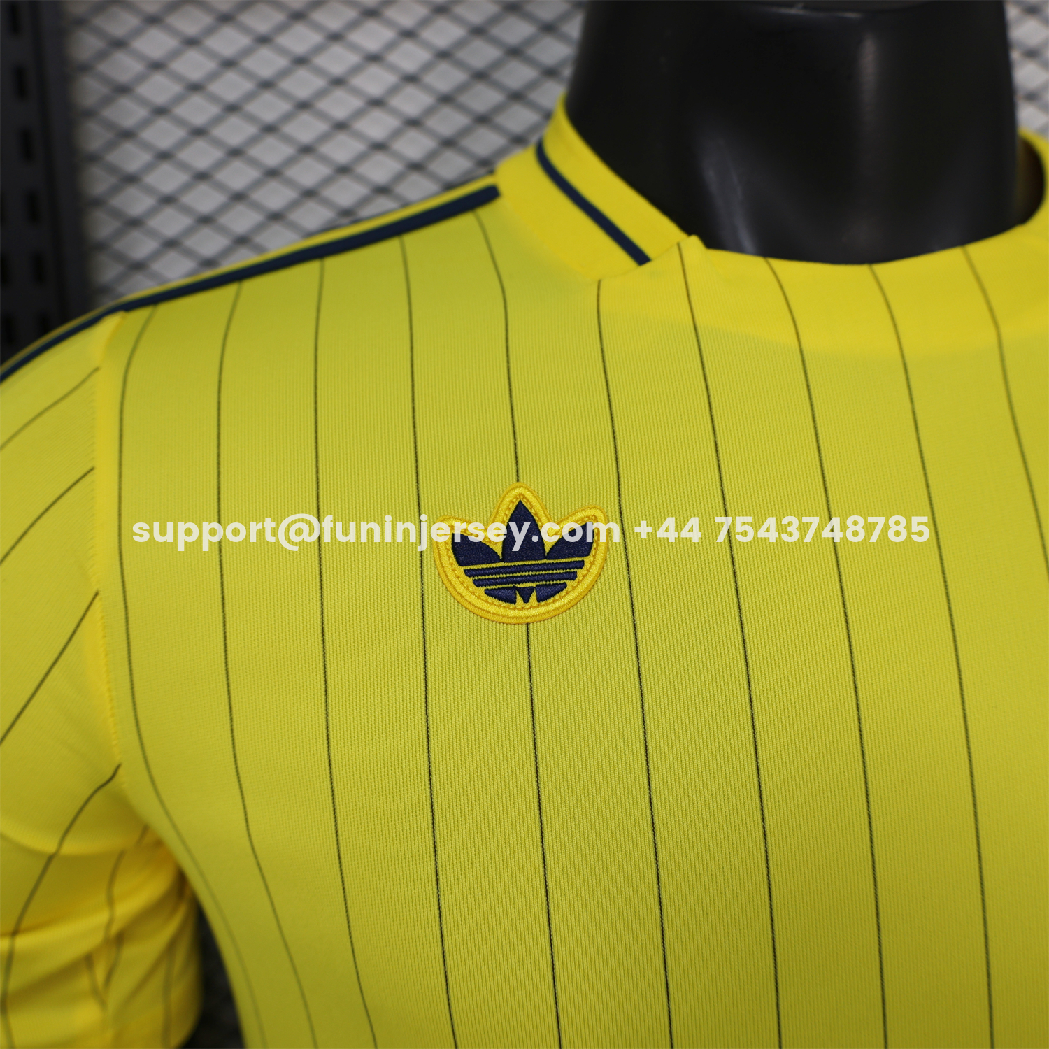 Funinjersey-Al Nassr Riyadh Victory 25-26 Terrace Icon Retro Casual Style Yellow Jersey - Player Version