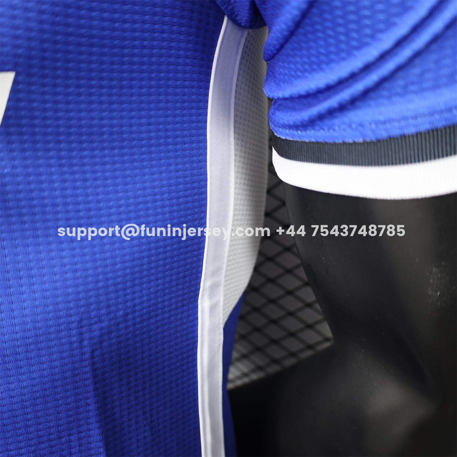 Funinjersey-Algeria 25-26 Blue and Black Gradient with White Text Jersey - Player Version