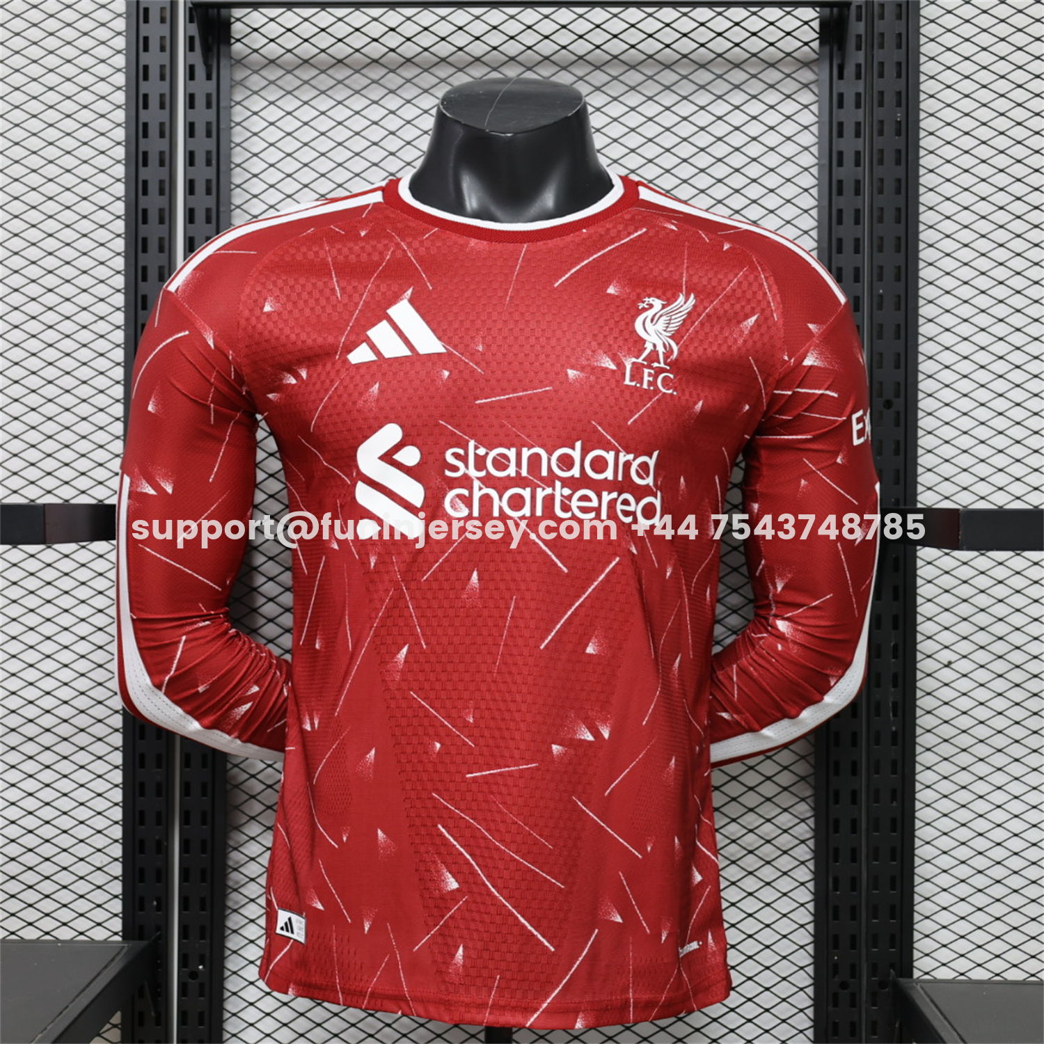 Funinjersey-Liver.pool 26-27 Home Long Sleeves Jersey - Player Version