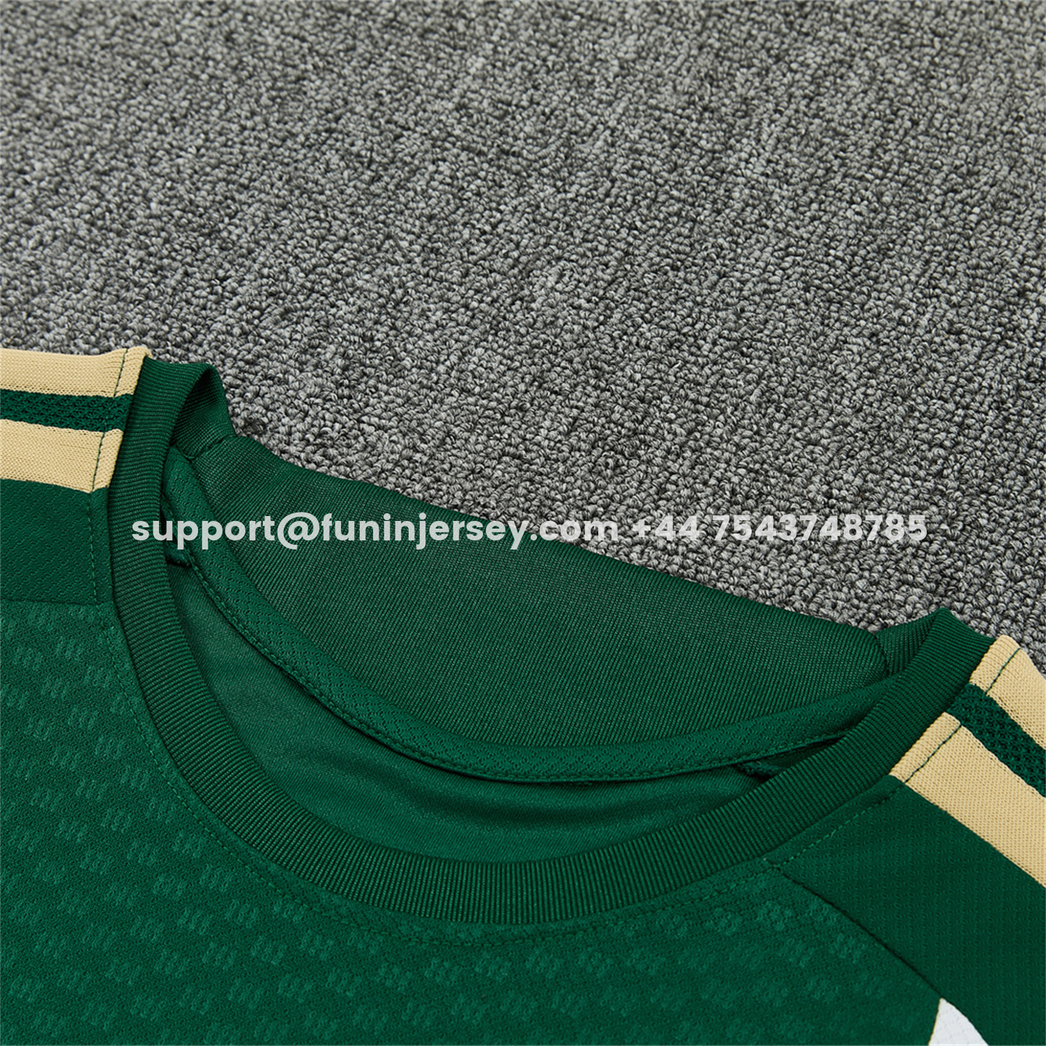 Funinjersey-Italy 2026 Short-Sleeve Training Set - Green With White Top & Green With White Pants