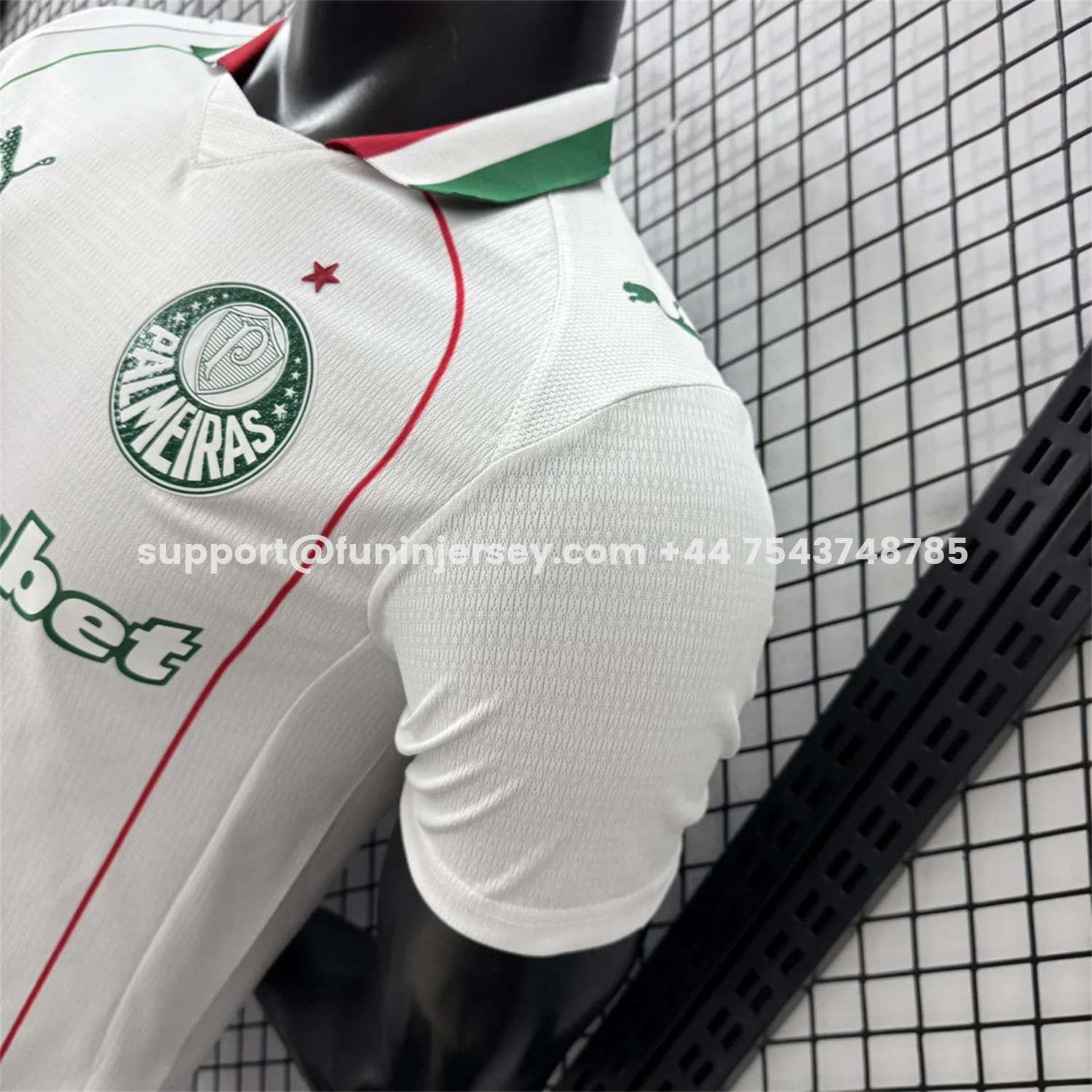 Funinjersey-Palmeiras 26-27 Away White Jersey - Player Version