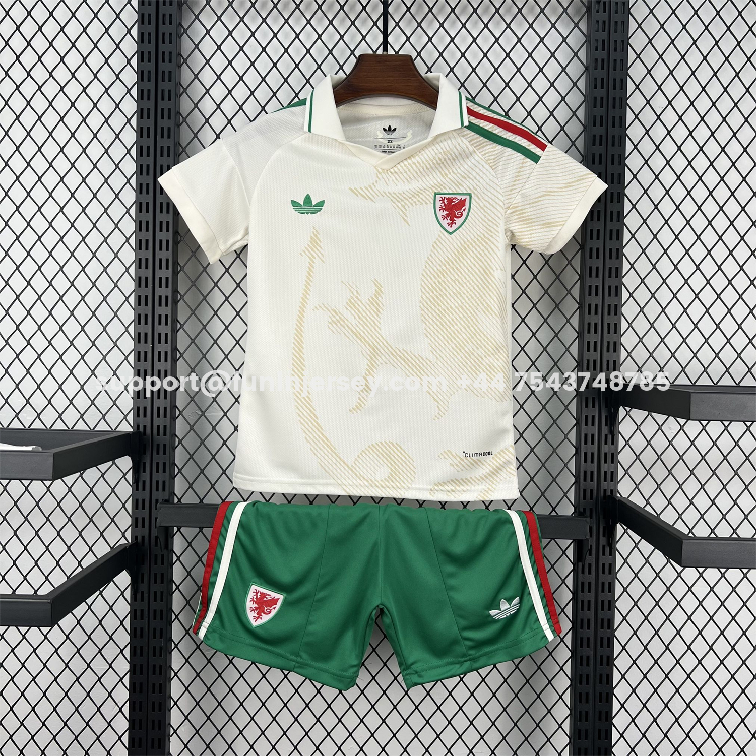 Funinjersey-Wales 2026 Away Kids Kit