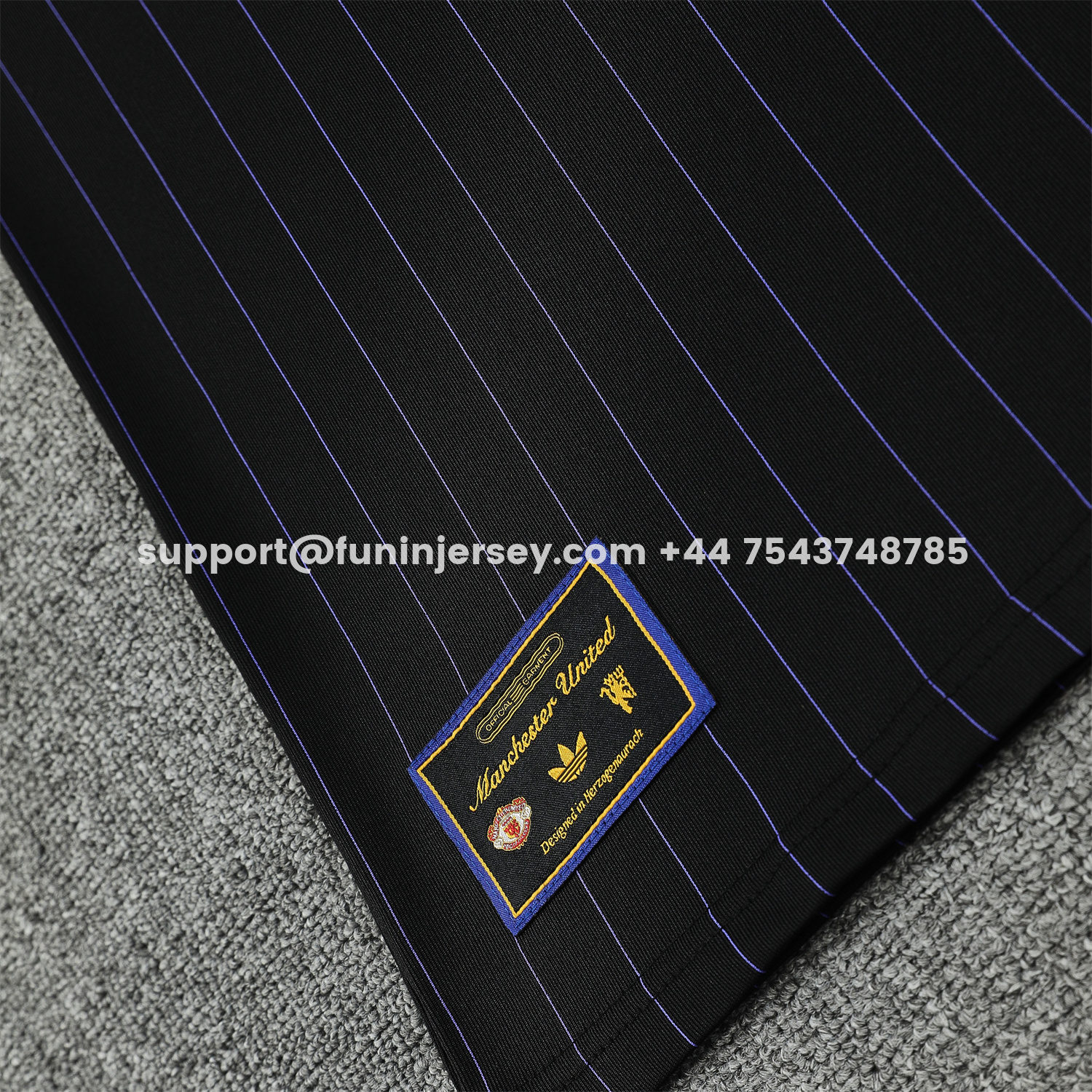 Funinjersey-Manchester United 25-26 Vest Training Set - Black Top & Black Shorts