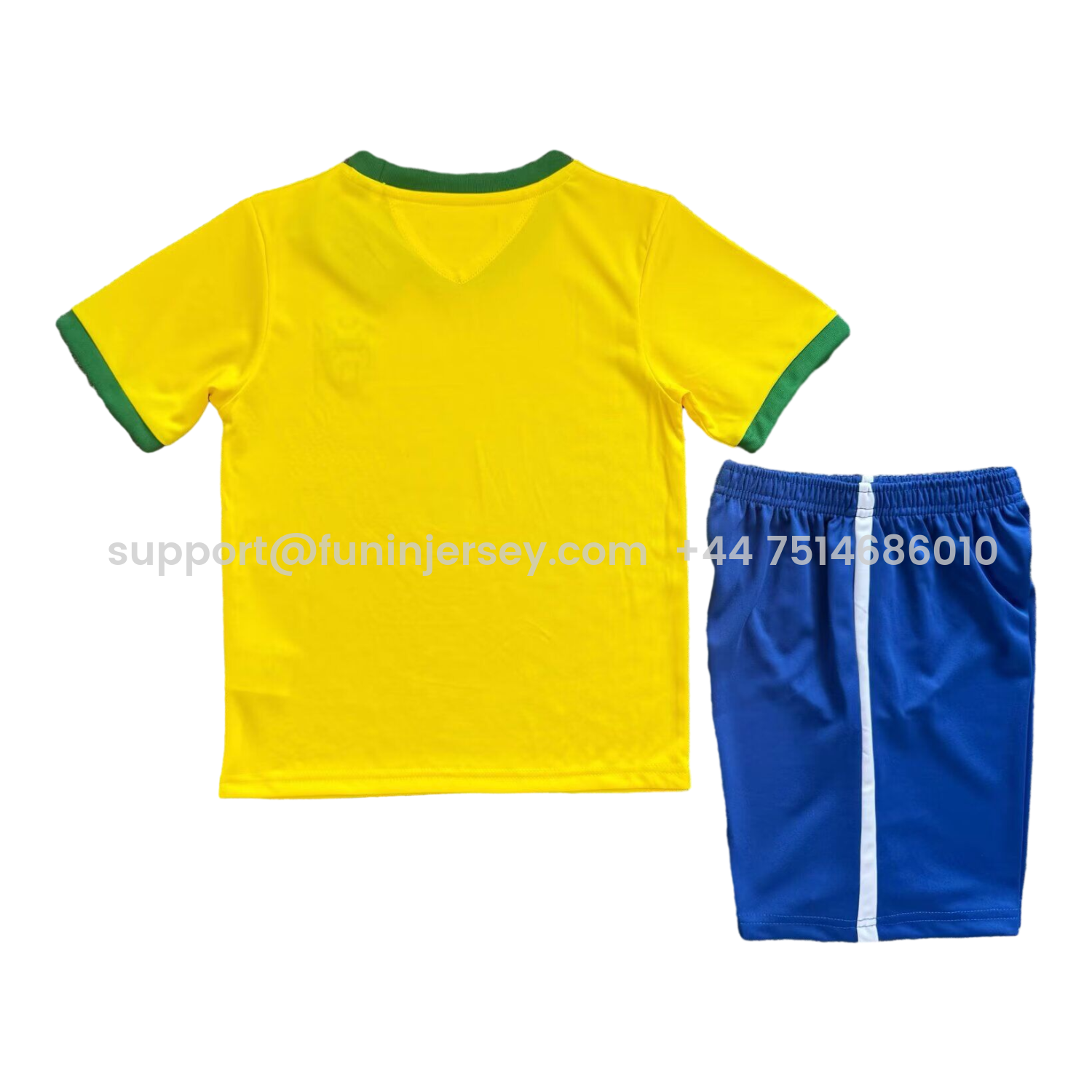 Funinjersey-Retro Brazil 1970 Home Kids Kit