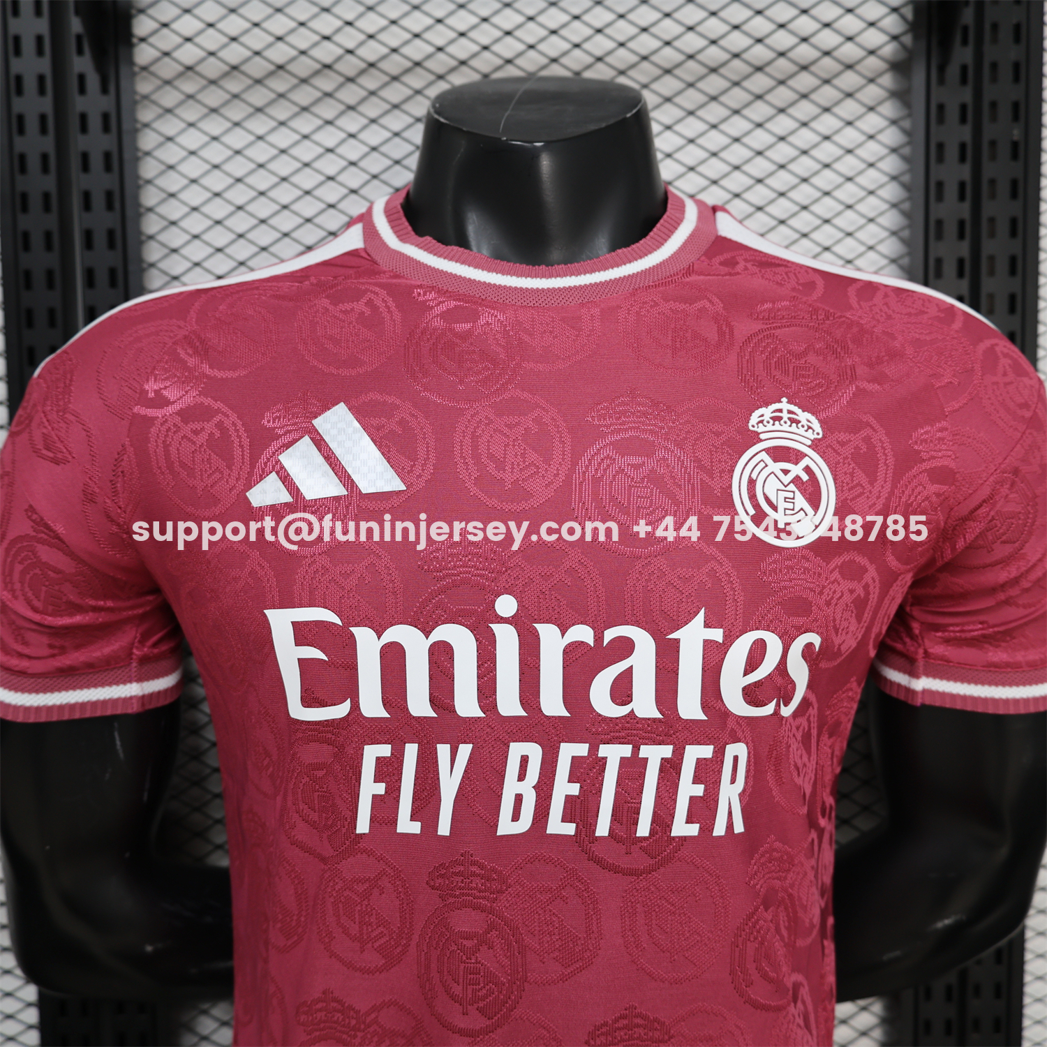 Funinjersey-Real Madrid 25-26 Wine Red Special Jersey - Player Version