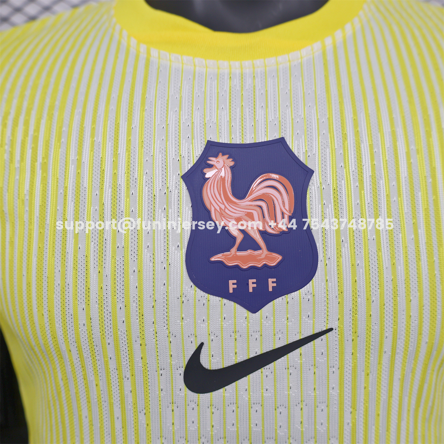 Funinjersey-France 2025-26 Yellow Goalkeeper Jersey - Player Version