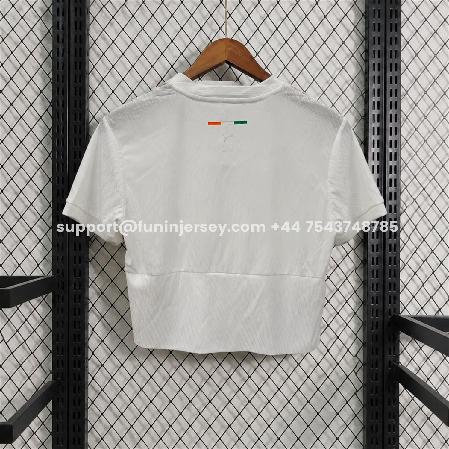Funinjersey-Women's Ivory Coast 2026 Away Cropped Jersey - Player Version
