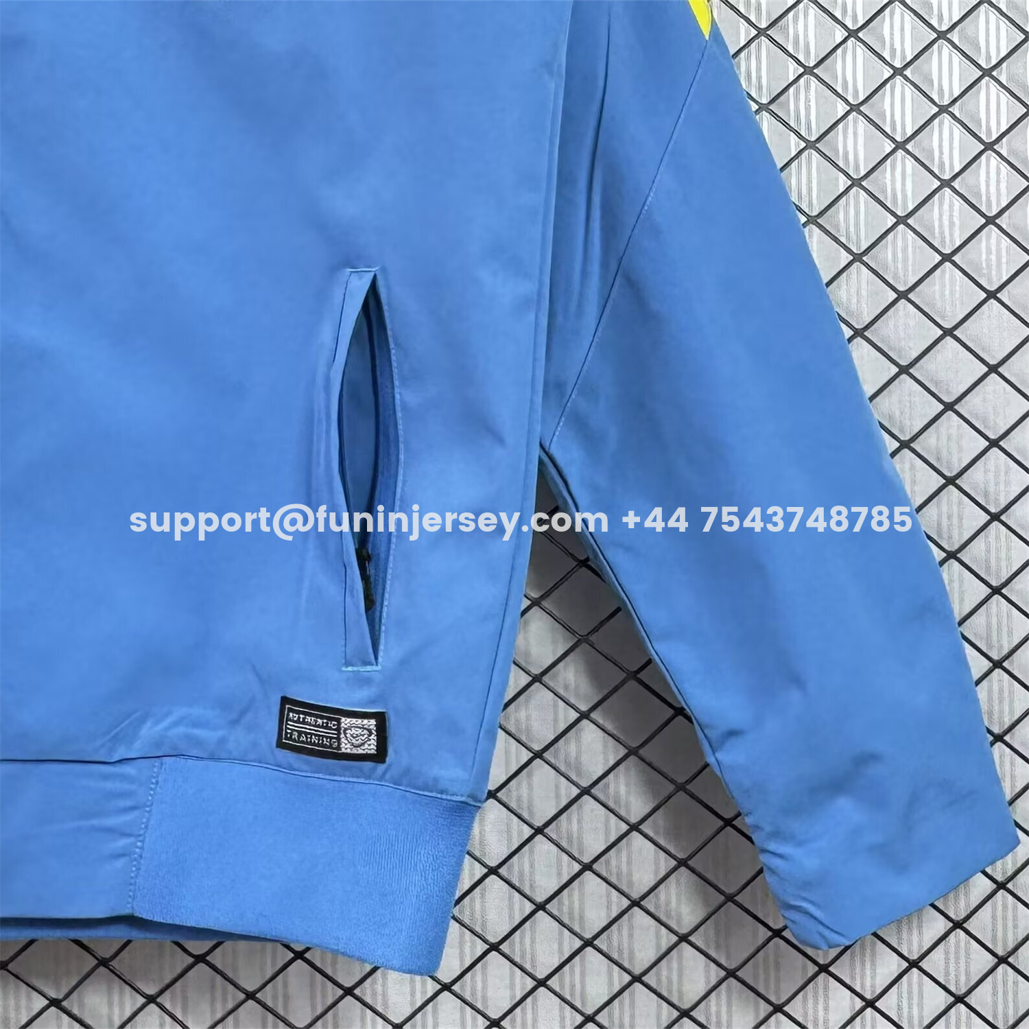 Funinjersey-Retro Barcelona 2015-16 Windbreaker Jacket - Blue