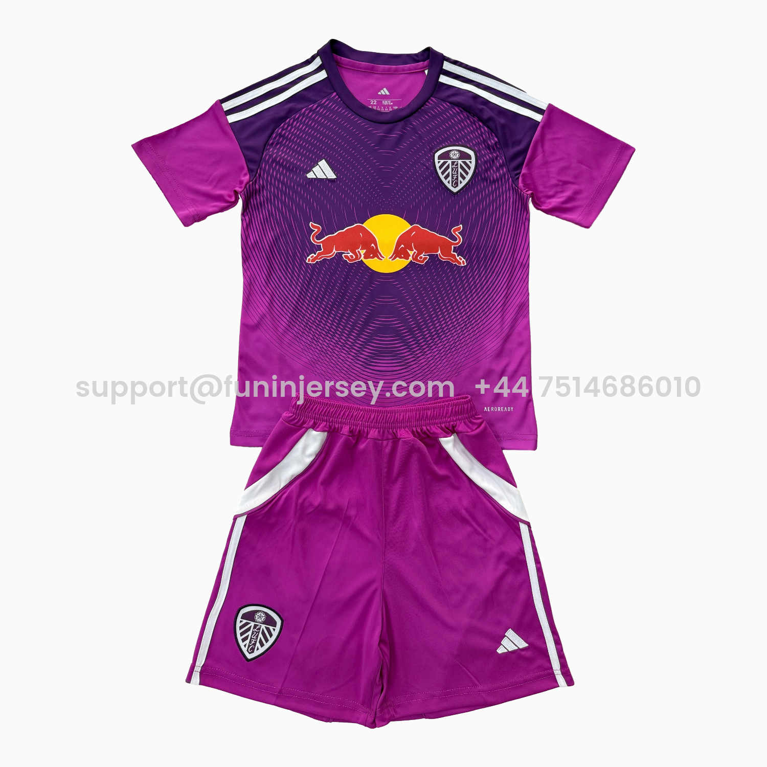 Funinjersey-Leeds United 25-26 Purple Goalkeeper Men's Adult Jersey Set - Fans Version