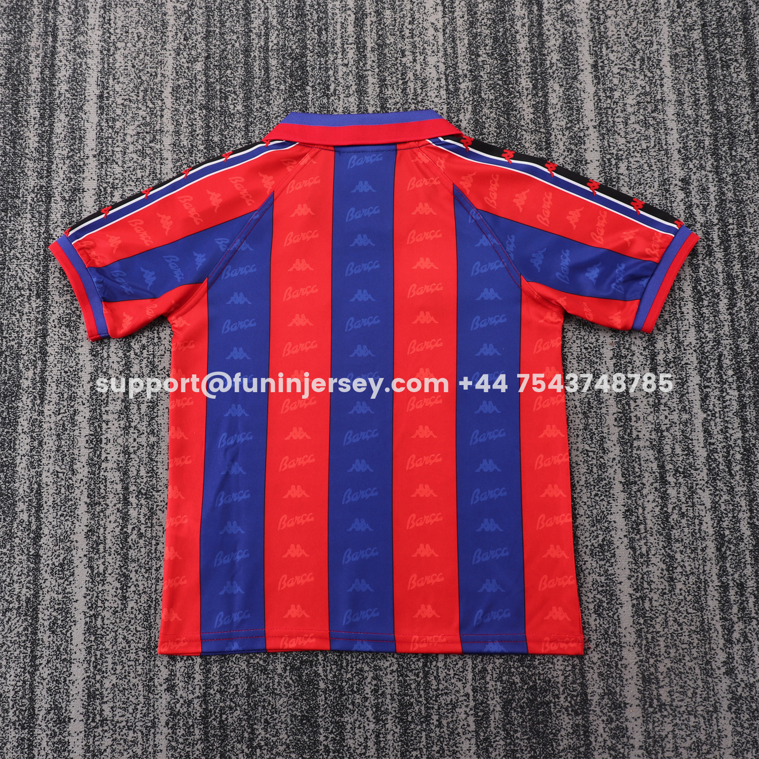 Funinjersey-Retro Barcelona 1996-97 Home Kids Kit