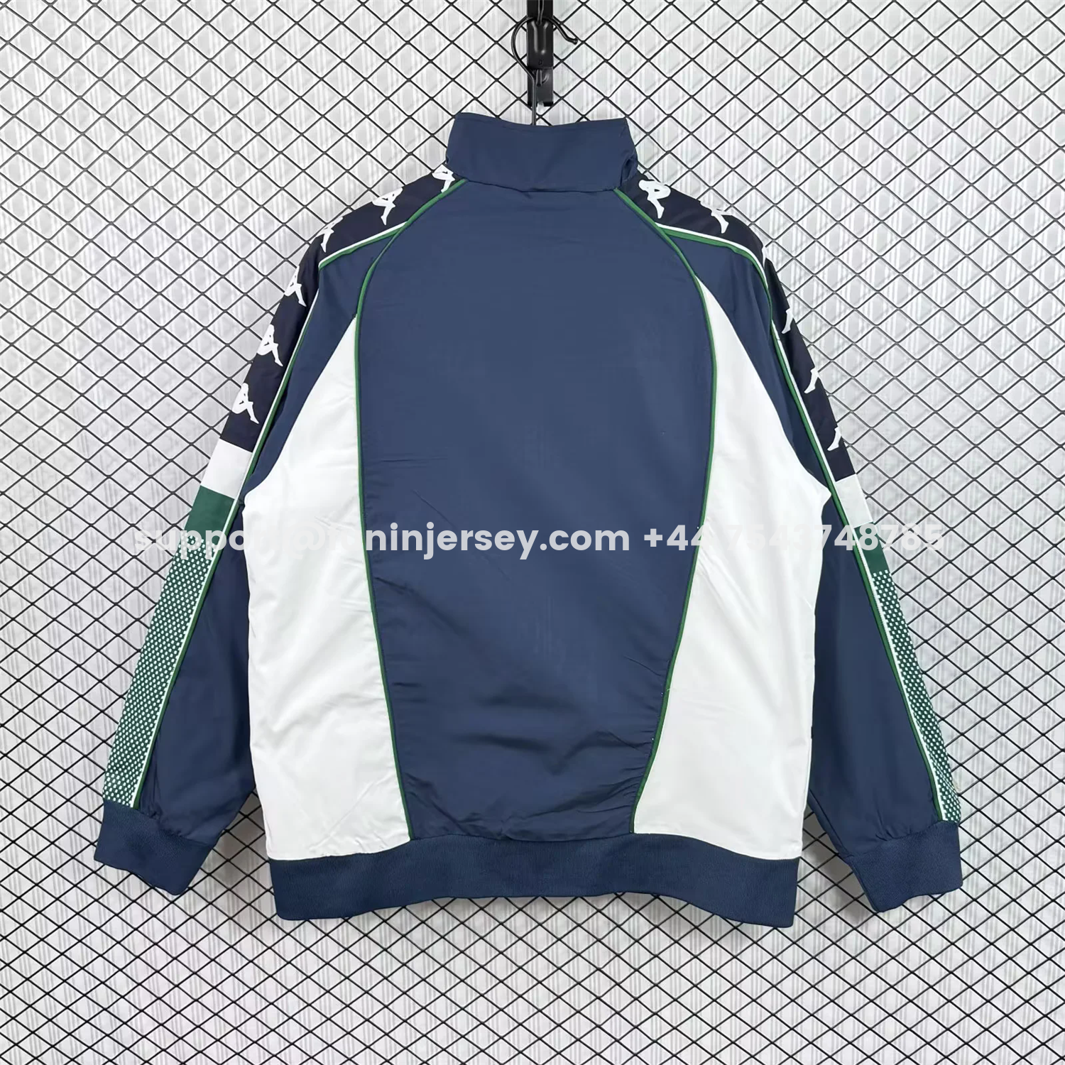 Funinjersey-Retro Real Betis 1997-98 Deep Blue And White Windbreaker