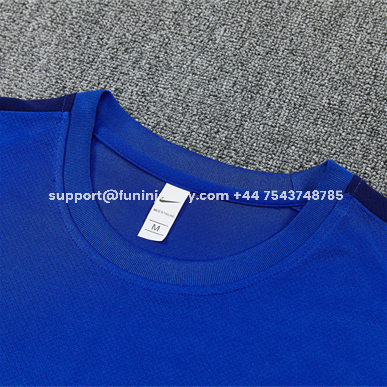 Funinjersey-Inter Milan 26-27 Short-Sleeve Training Set - Ocean Blue Top & Deep Blue Shorts