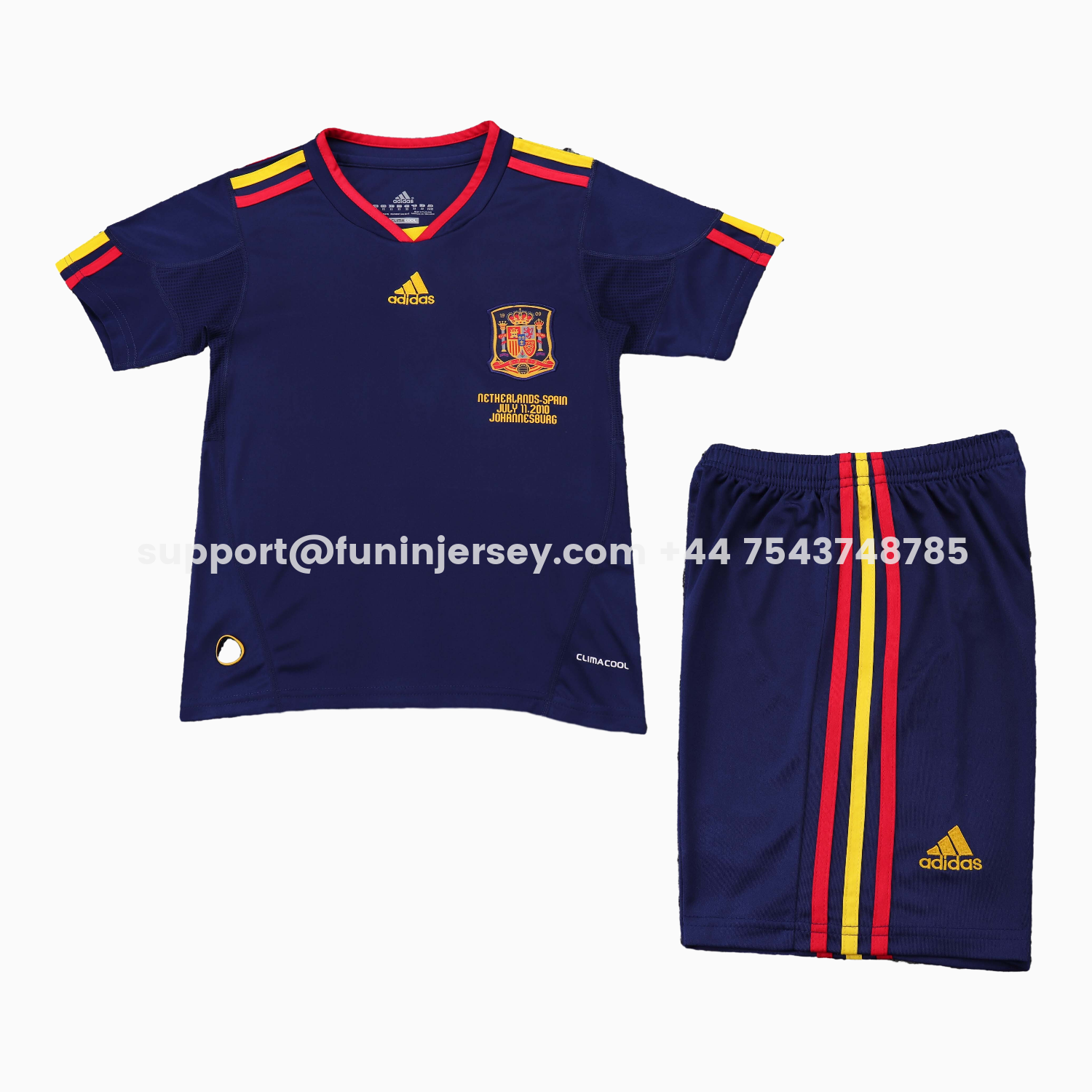 Funinjersey-Retro Spain 2010 Away Kids Kit