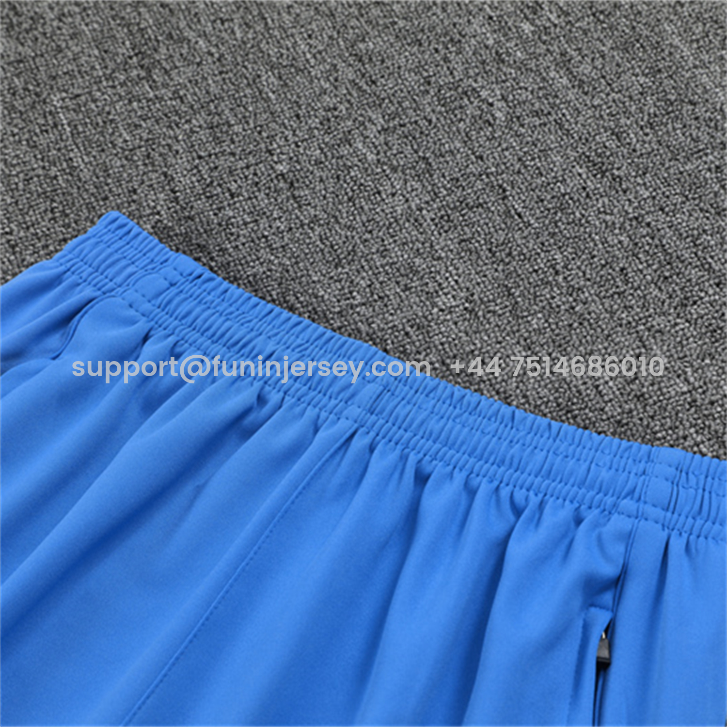 Funinjersey-Real Madrid 25-26 Kids Long Sleeve Training Set - White Top & Blue Pants